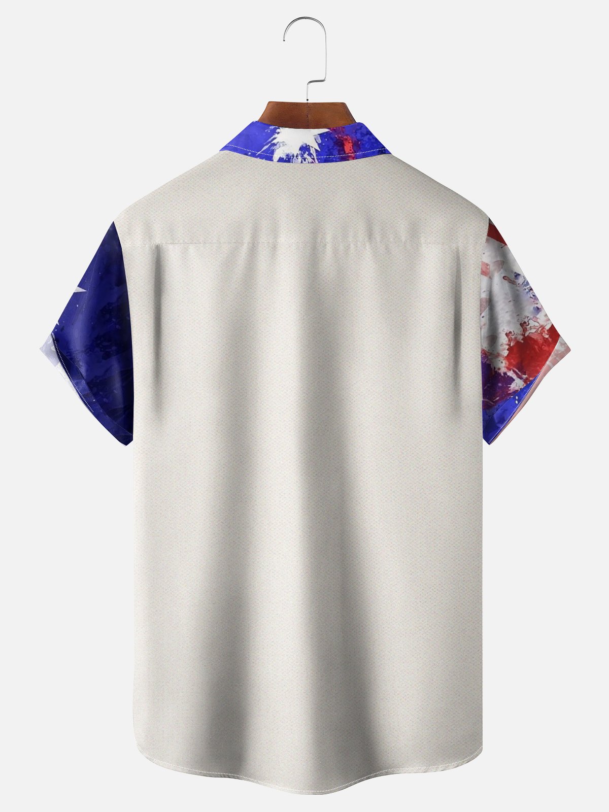 Moisture-wicking Australia Day Flag Kangaroo Chest Pocket Hawaiian Shirt