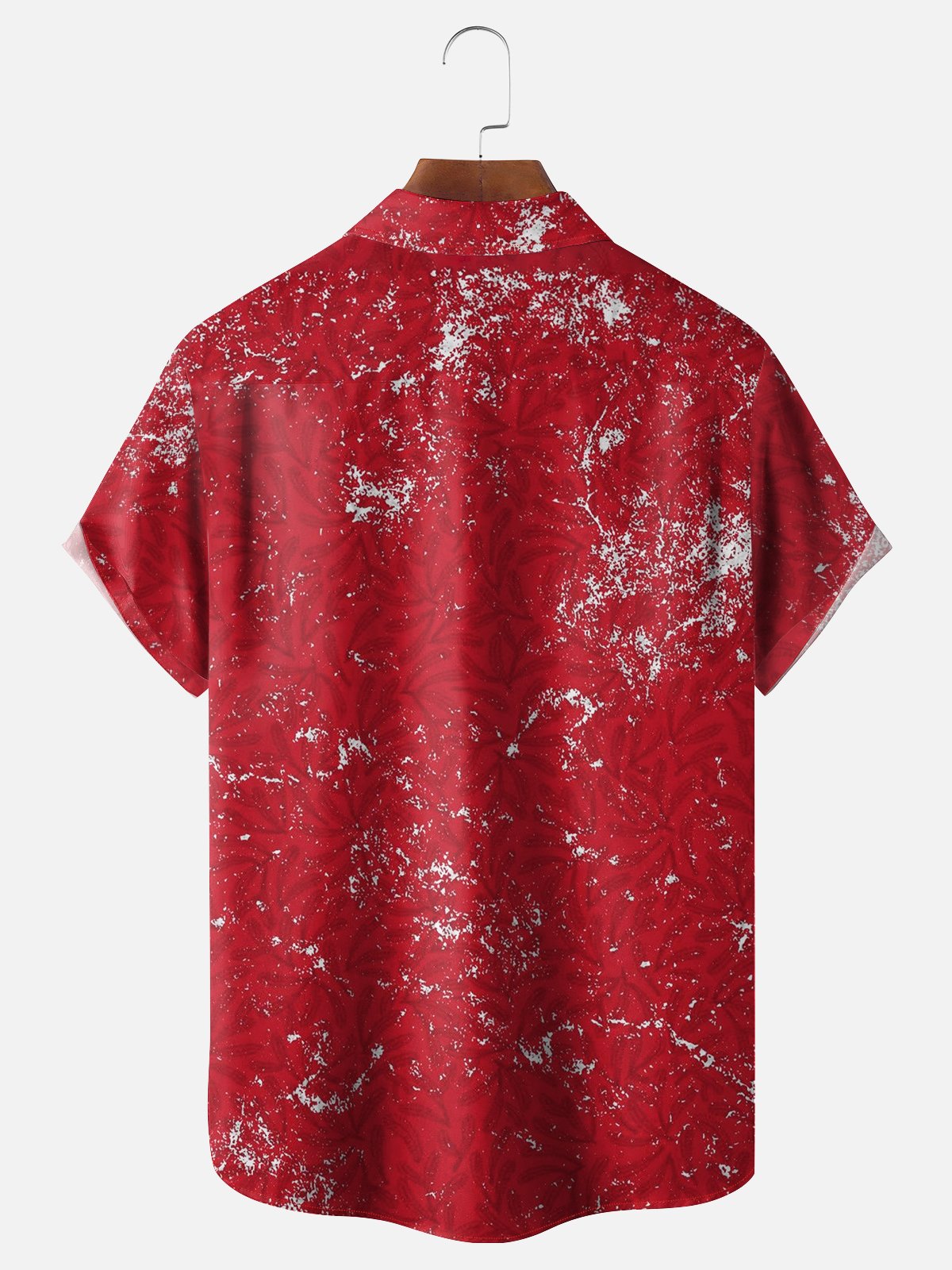 Moisture-wicking Christmas Tree Car Chest Pocket Casual Shirt