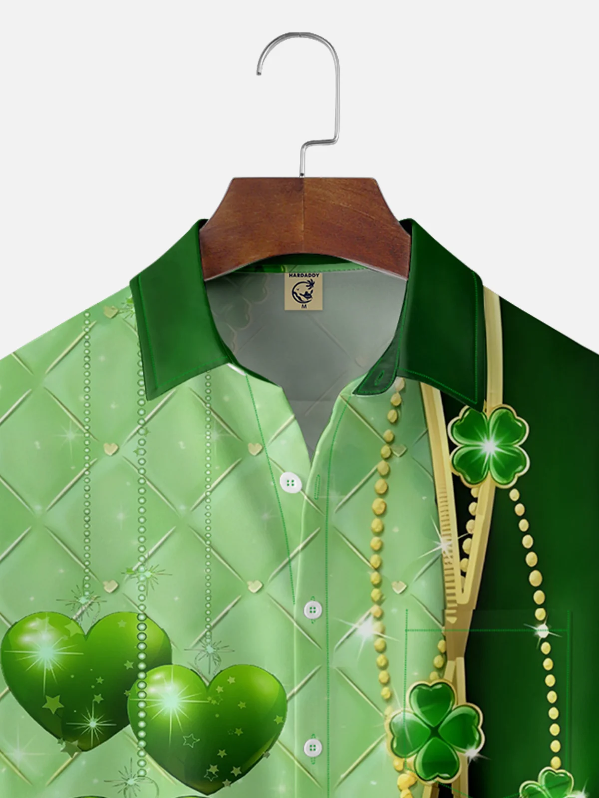 Moisture-wicking St. Patrick's Day Chest Pocket Casual Shirt