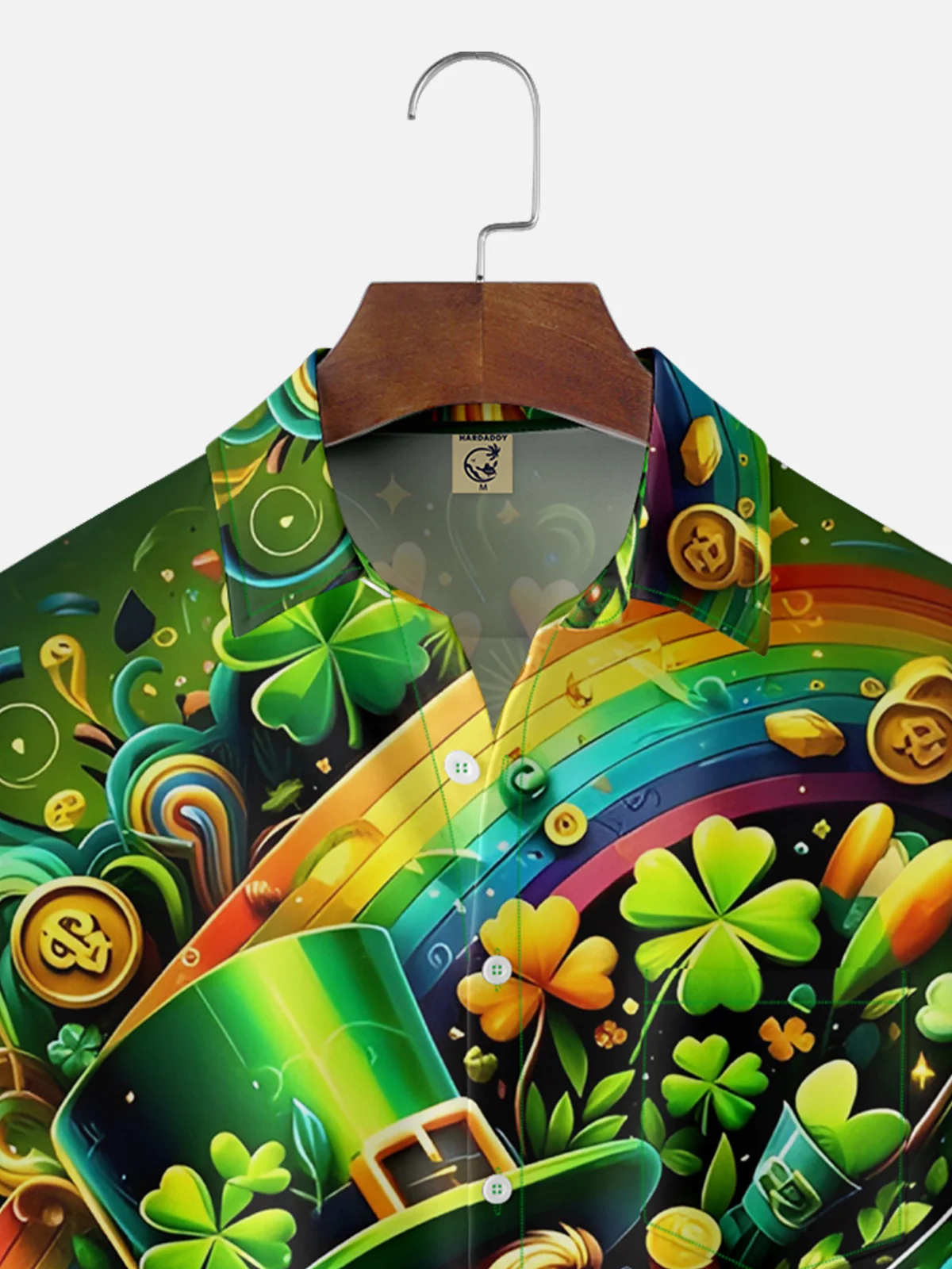 Moisture-wicking St. Patrick's Day Chest Pocket Casual Shirt