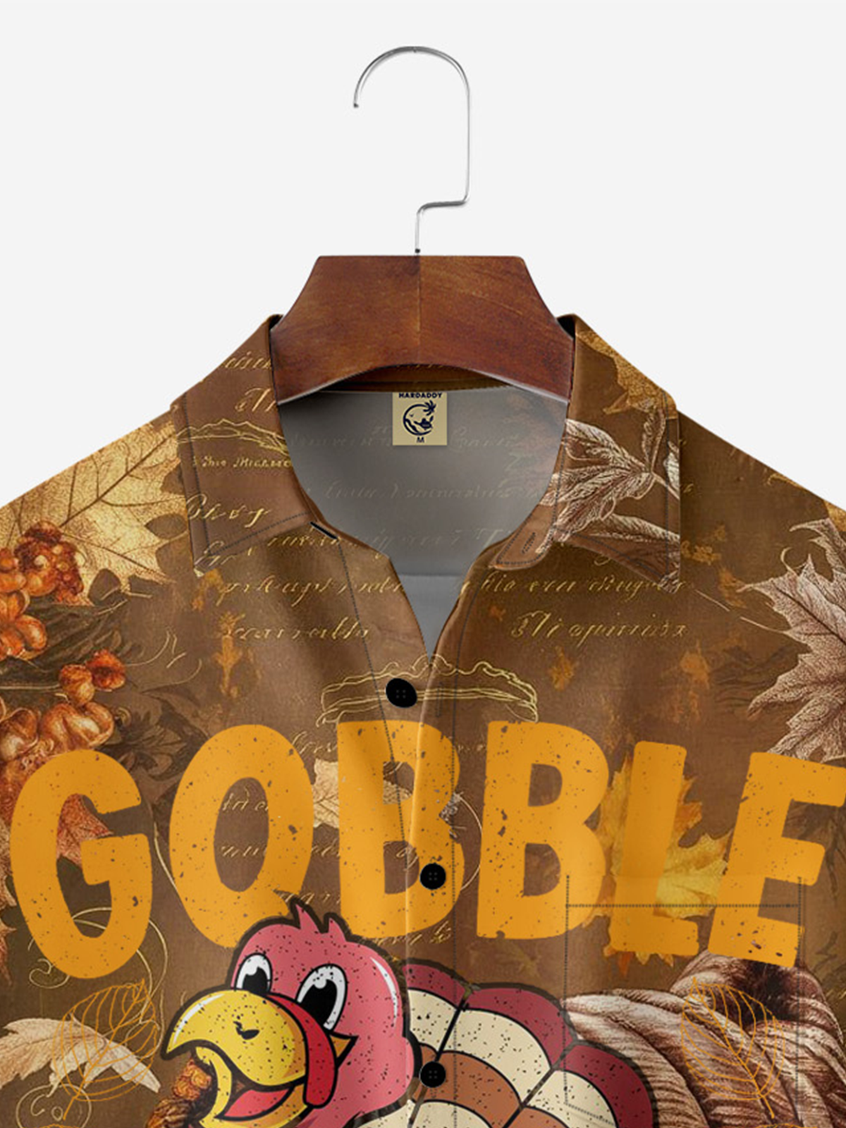 Moisture-wicking Thanksgiving Day Gobble Til You Wobble Chest Pocket Casual Shirt