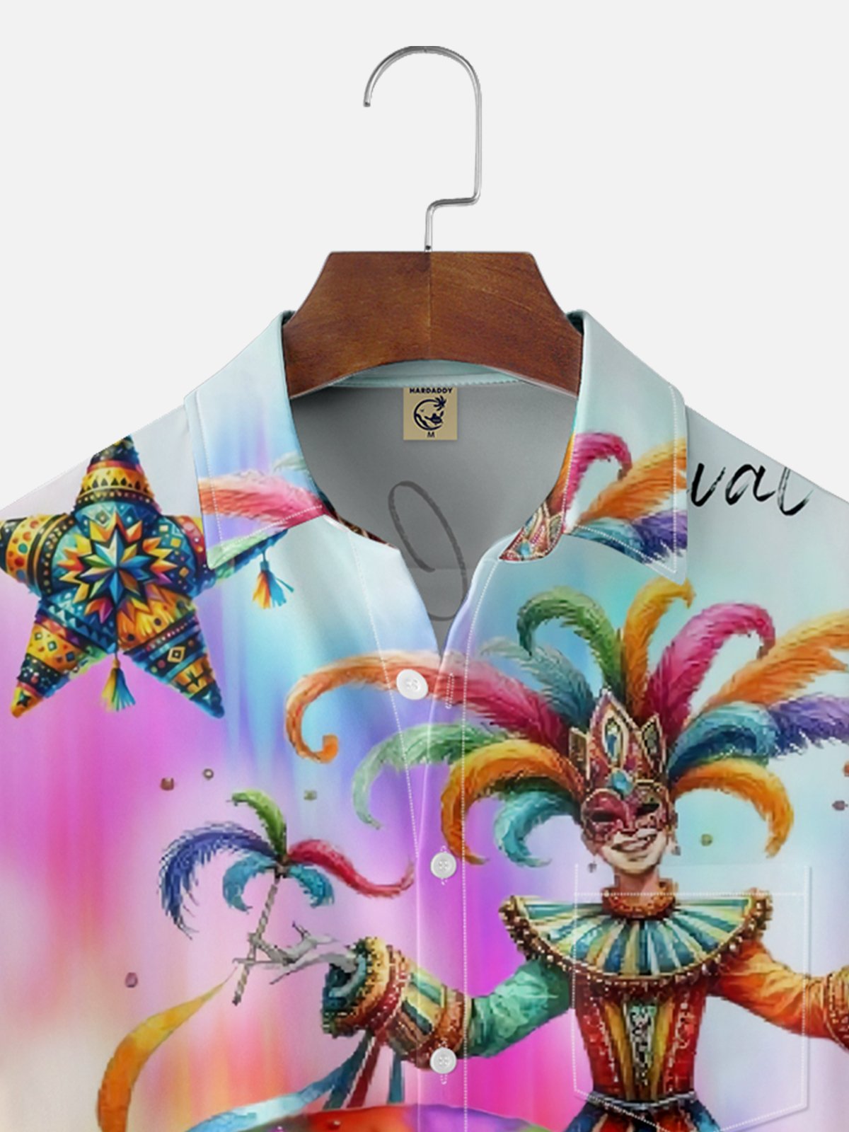 Moisture-wicking Mardi Gras Carnival Gnomes Chest Pocket Casual Shirt