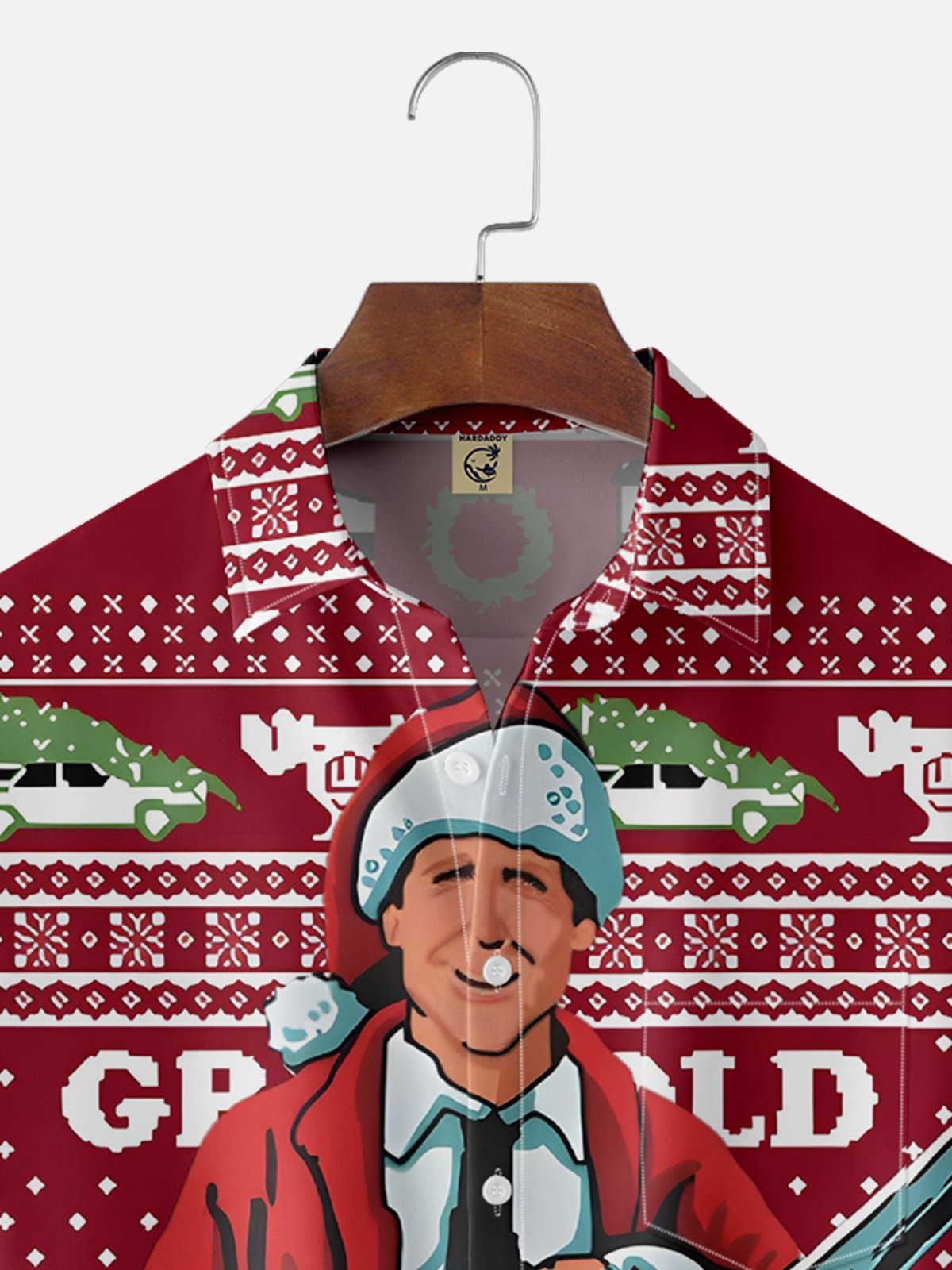 Moisture Wicking Christmas Griswold Chest Pocket Casual Shirt