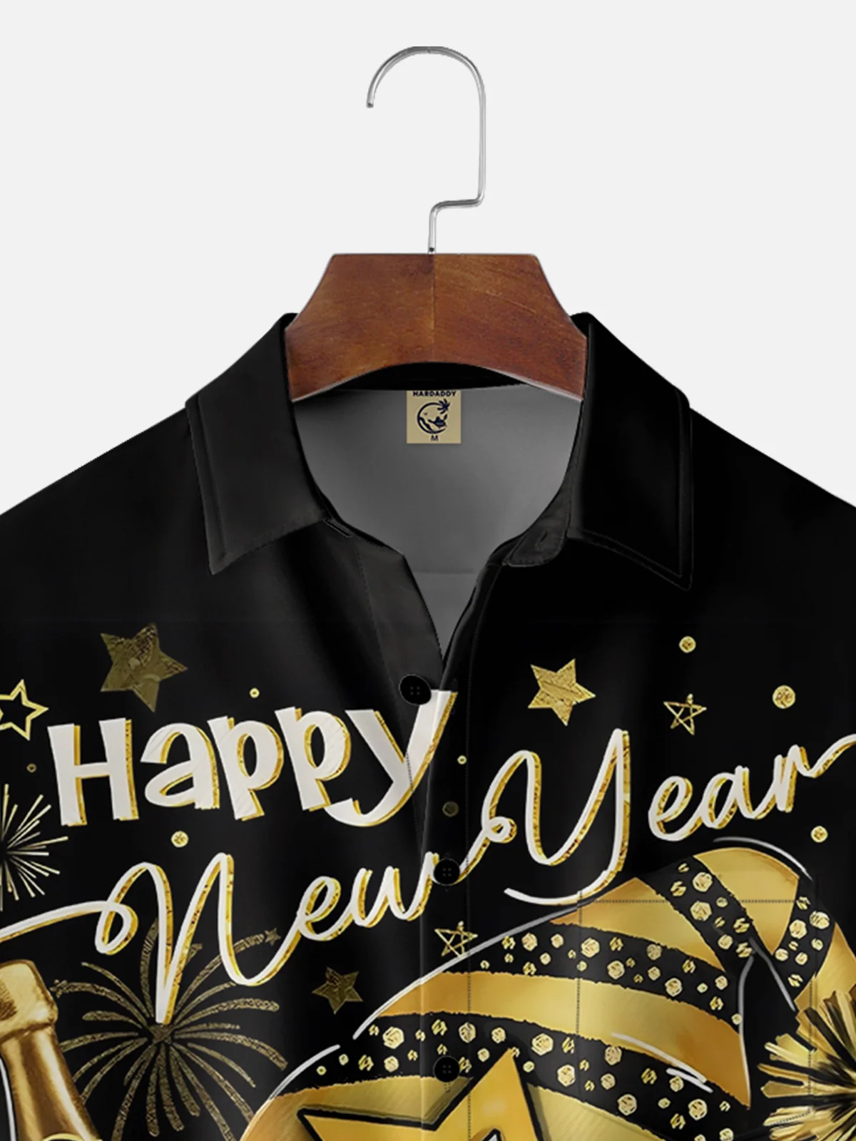 Moisture Wicking Happy New Year Gnome Chest Pocket Casual Shirt