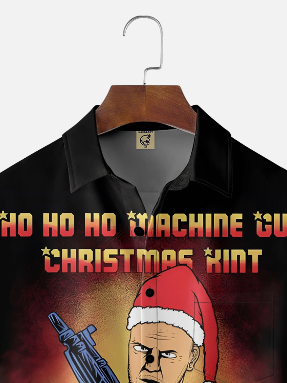 Moisture Wicking Christmas Die Hard Chest Pocket Casual Shirt