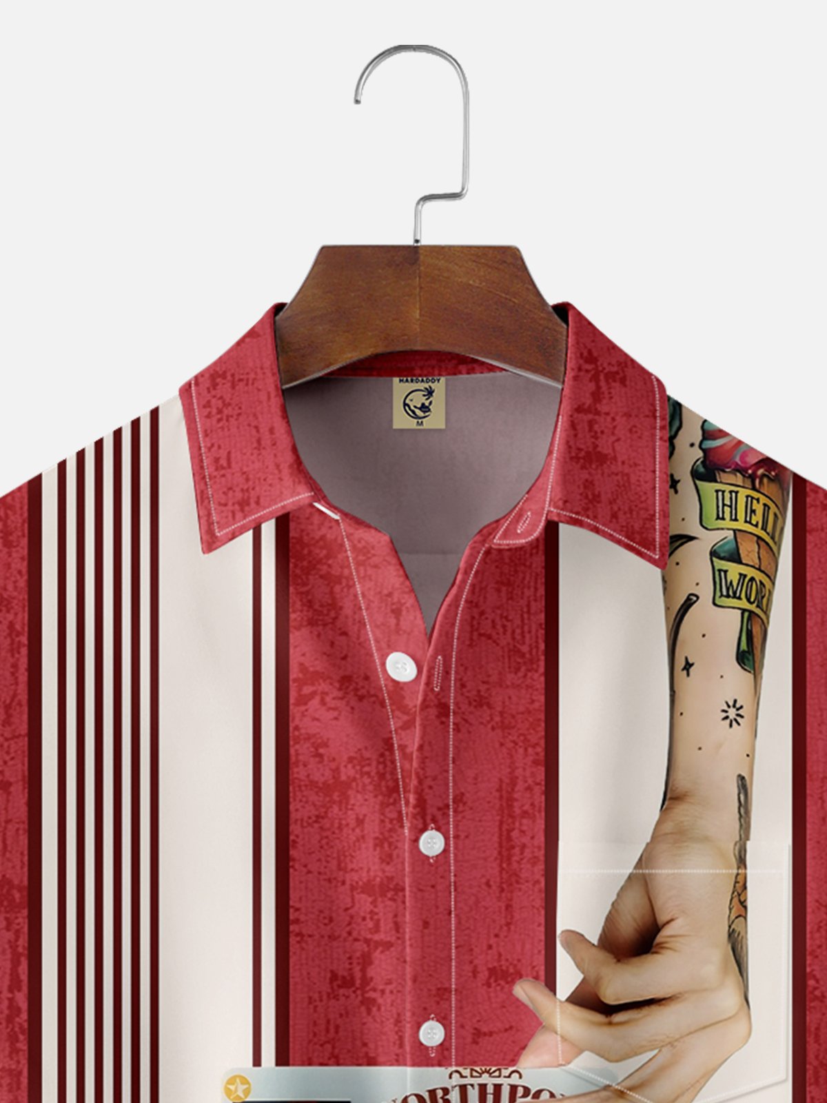 Moisture-wicking Christmas I am "Santa Claus" Chest Pocket Bowling Shirt