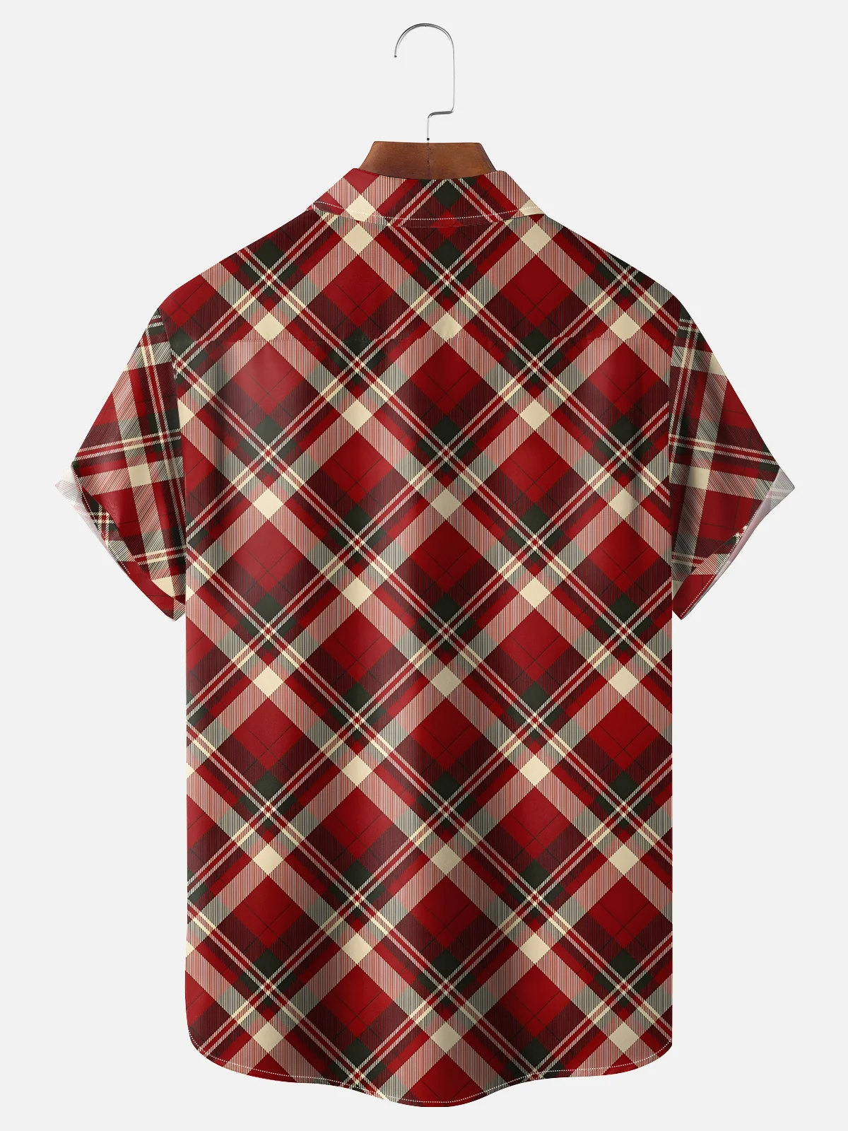 Moisture Wicking Christmas Bigfoot Chest Pocket Casual Shirt