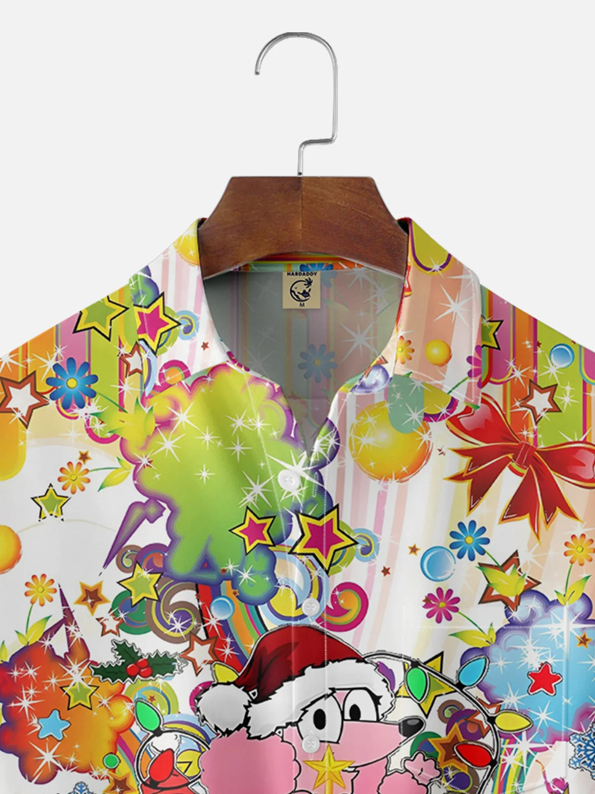 Moisture-wicking Christmas Dog Cartoon Chest Pocket Casual Shirt