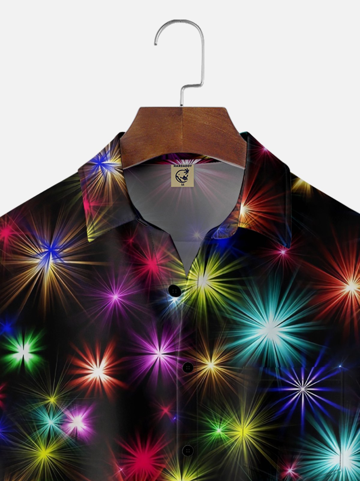 Moisture-wicking Happy New Year Chest Pocket Casual Shirt