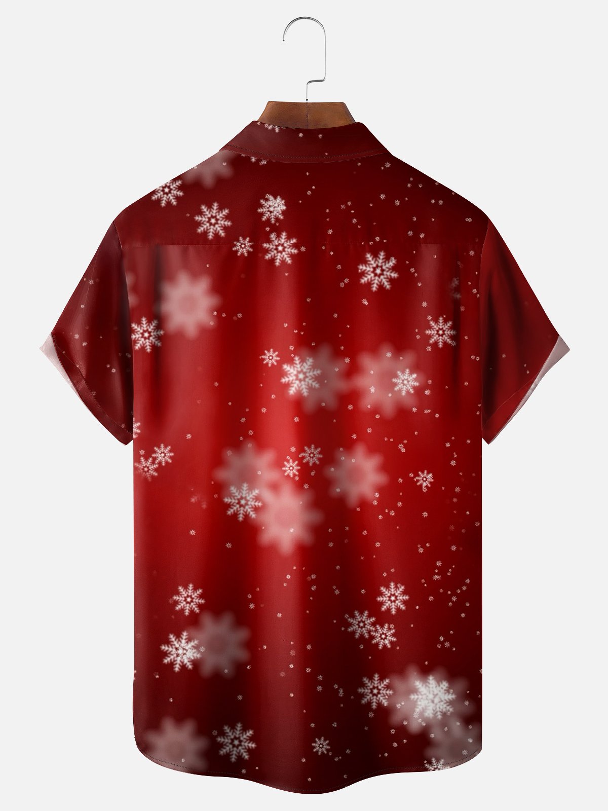 Moisture-wicking Christmas Santa BBQ Chest Pocket Hawaiian Shirt