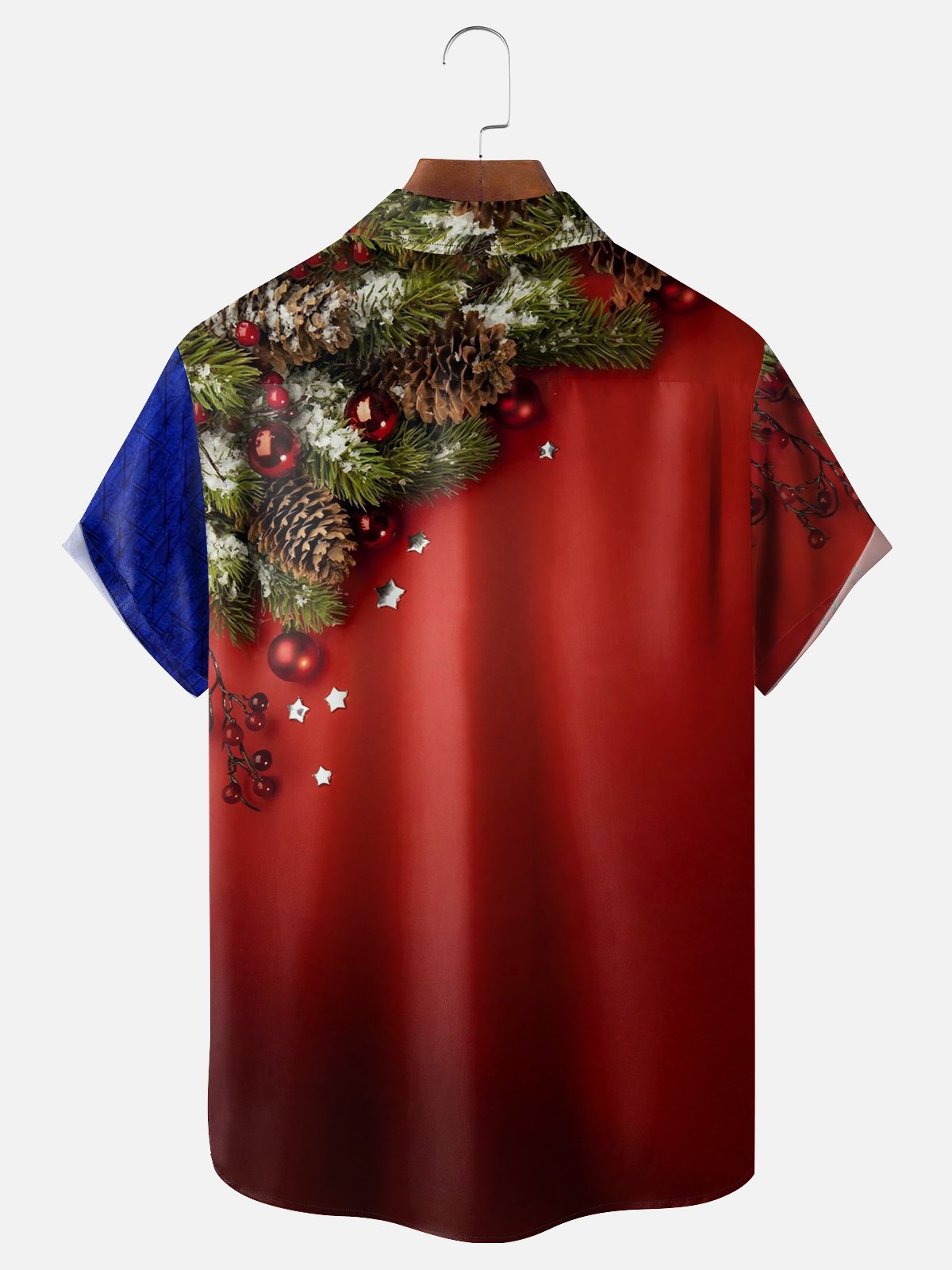 Moisture-wicking Texas Merry Christmas Chest Pocket Hawaiian Shirt