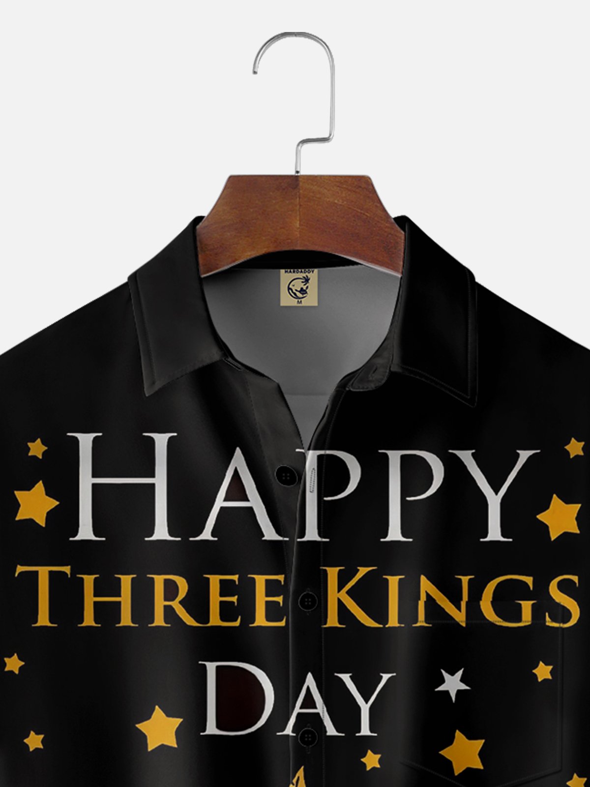 Moisture Wicking Three Kings Day Chest Pocket Casual Shirt