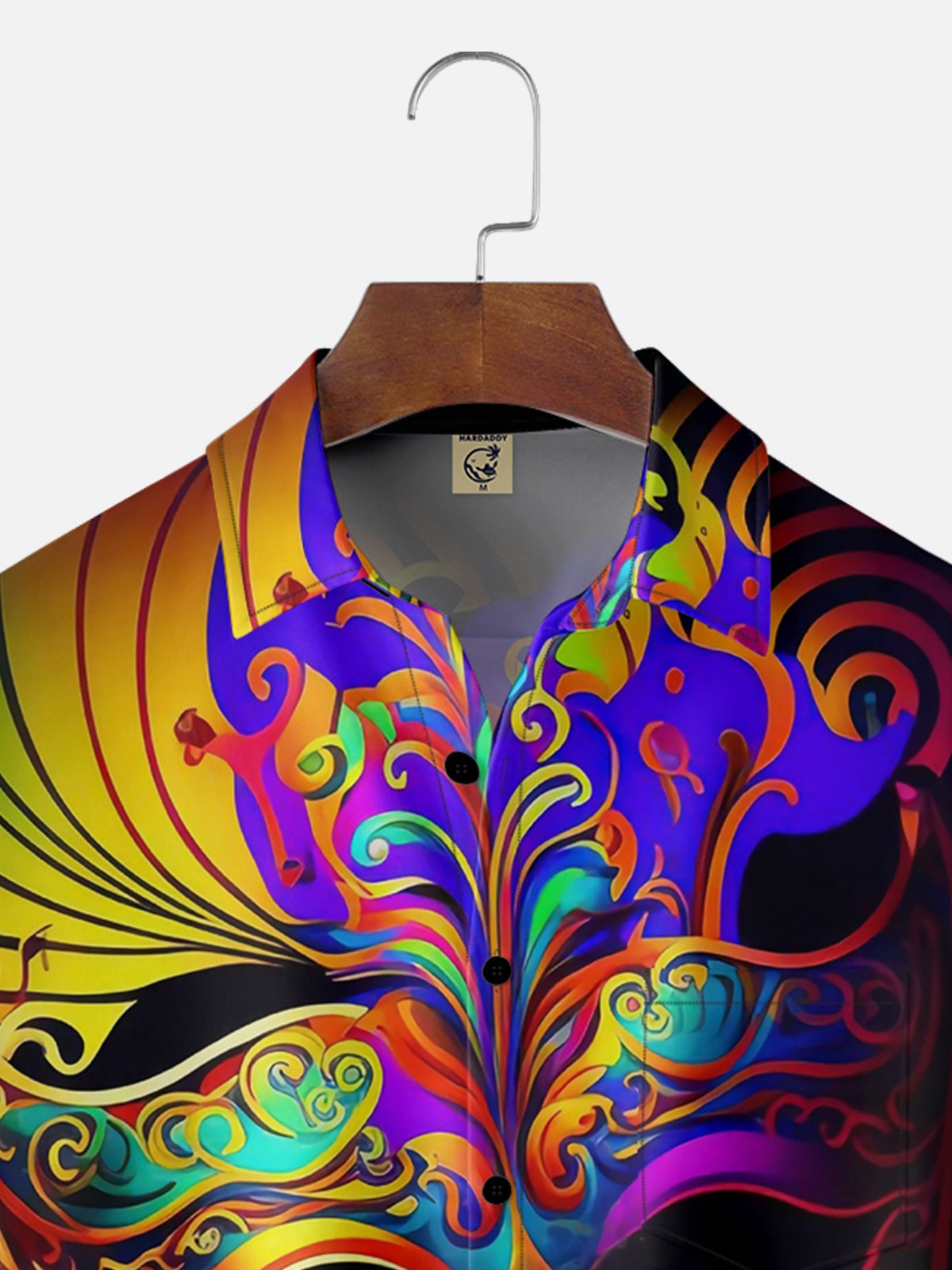 Moisture-wicking Mardi Gras Carnival Mask Chest Pocket Casual Shirt