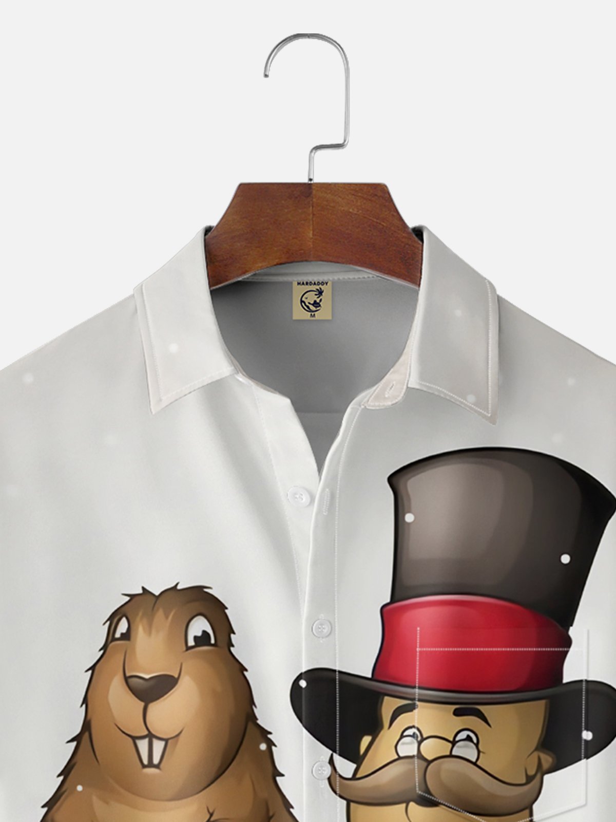 Moisture-wicking Groundhog Day Chest Pocket Casual Shirt