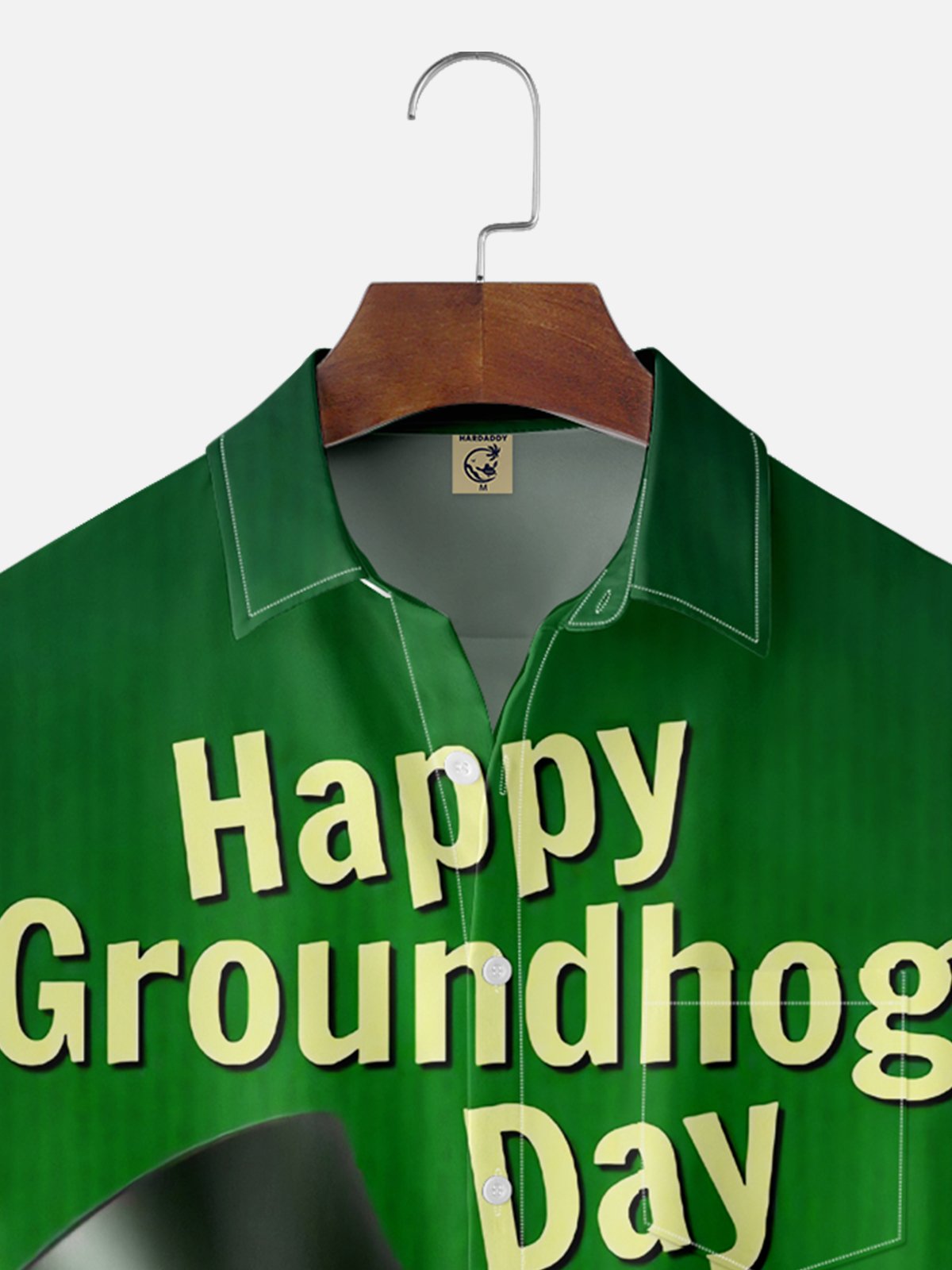 Moisture-wicking Groundhog Day Chest Pocket Casual Shirt