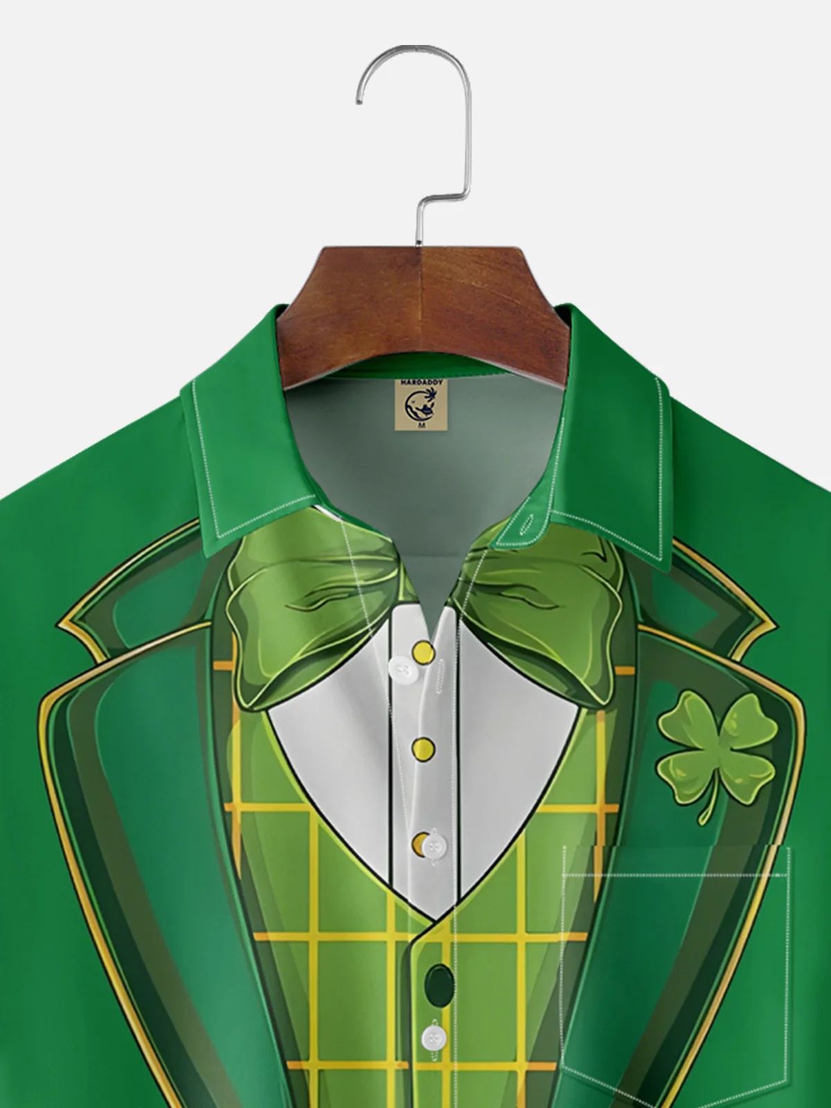 Moisture Wicking St. Patrick's Day Clothing Chest Pocket Casual Shirt