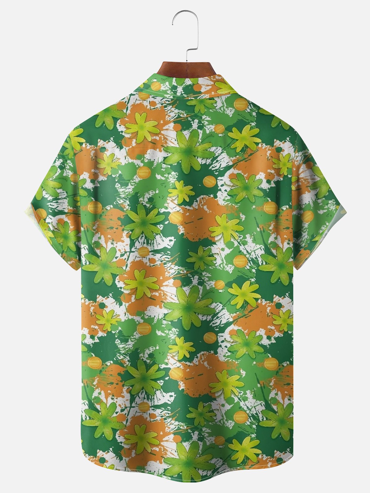 Moisture Wicking St. Patrick's Day Chest Pocket Casual Shirt