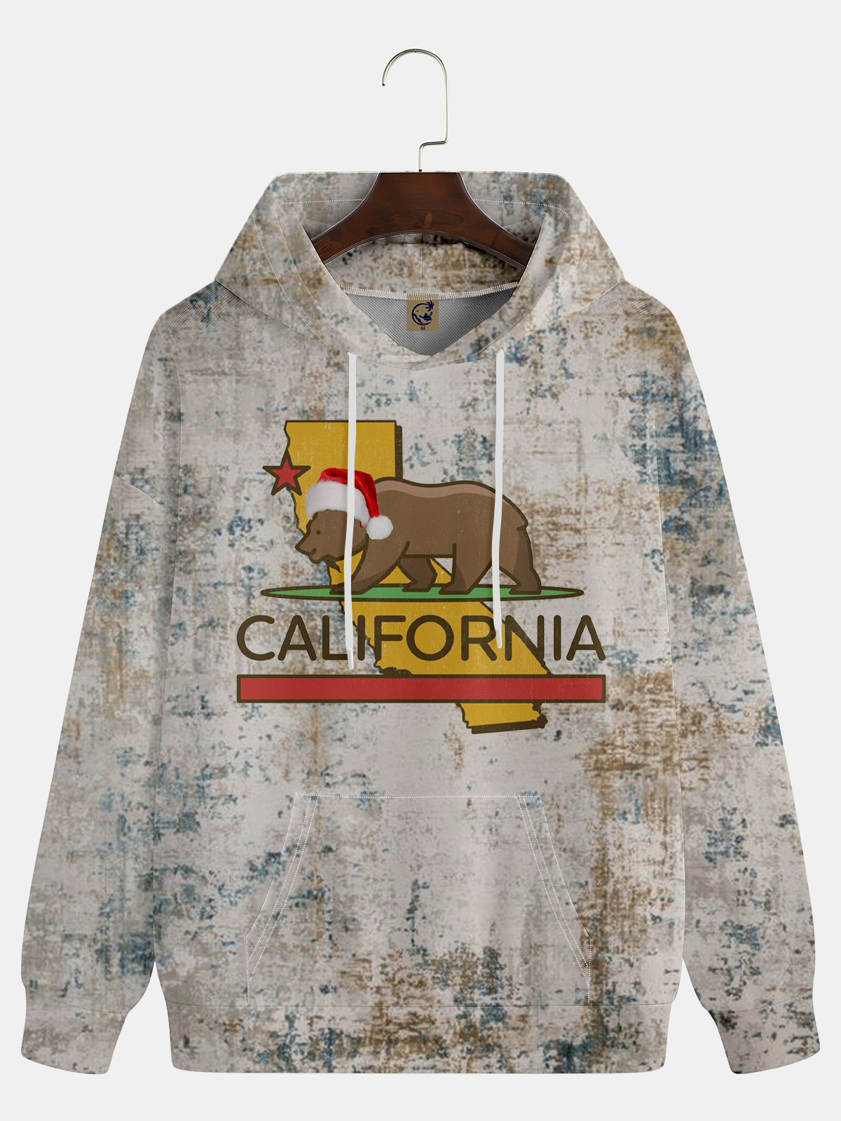 California Merry Christmas Art Hoodie Sweatshirt