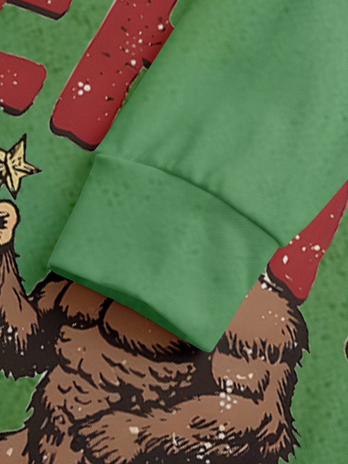 Christmas Art Bigfoot Christmas Tree Hoodie Sweatshirt