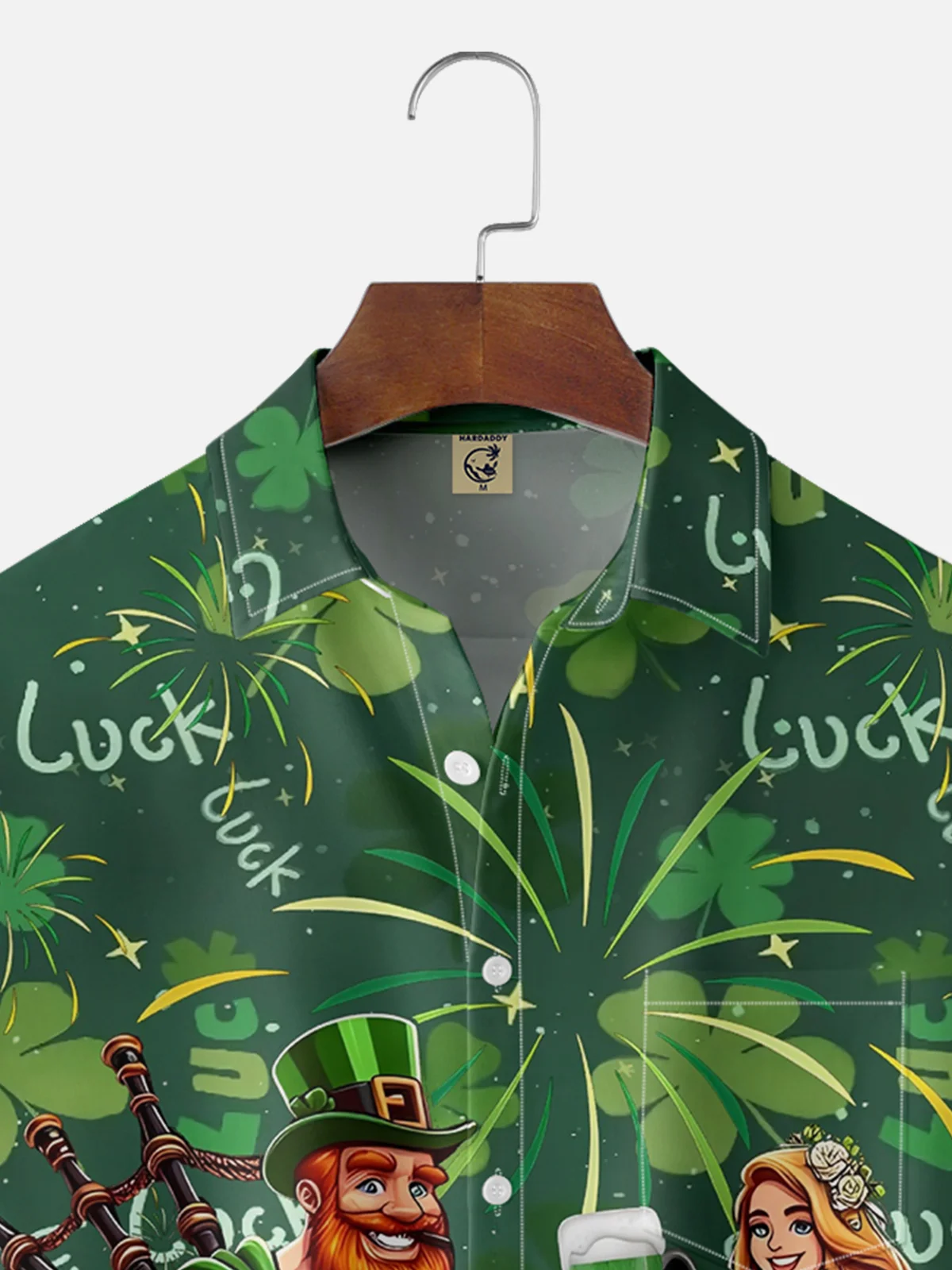 Moisture Wicking St. Patrick's Day Chest Pocket Casual Shirt