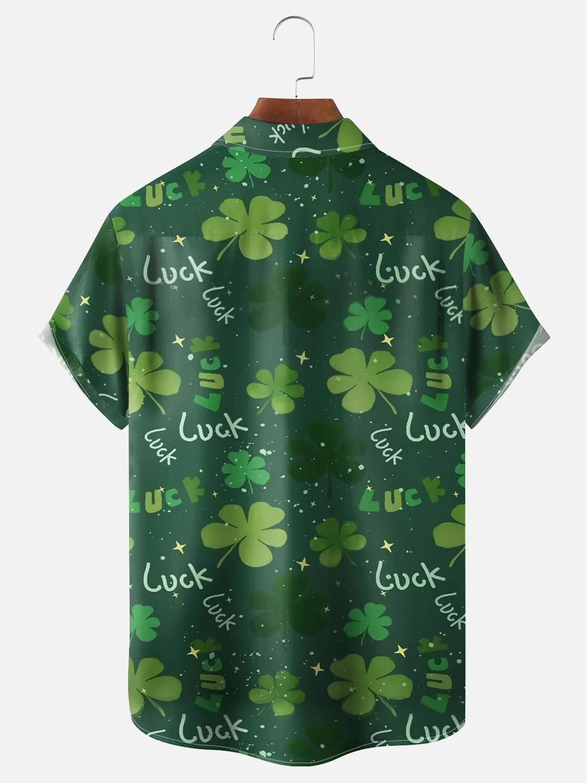 Moisture Wicking St. Patrick's Day Chest Pocket Casual Shirt