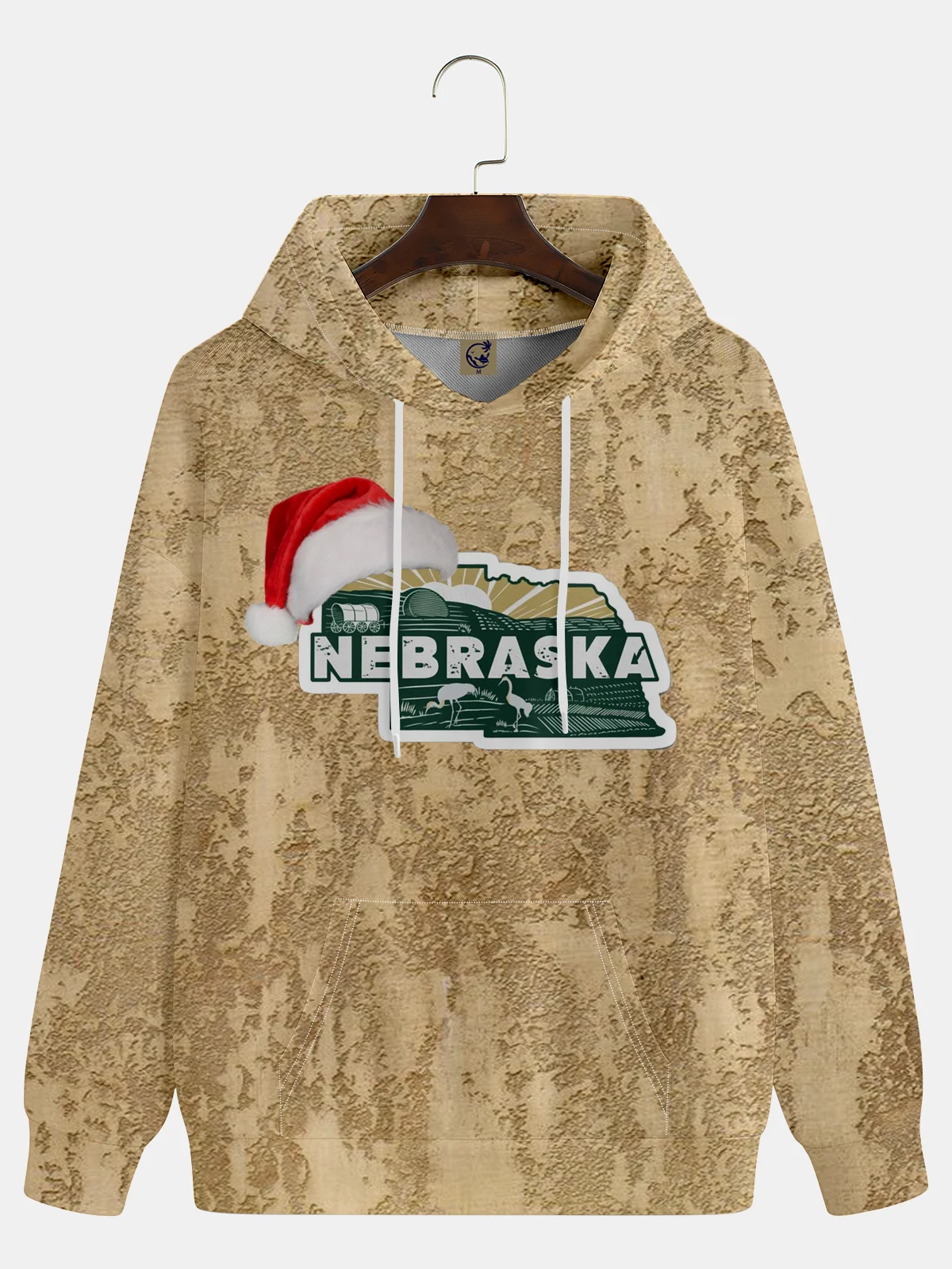 Nebraska Merry Christmas Art Hoodie Sweatshirt