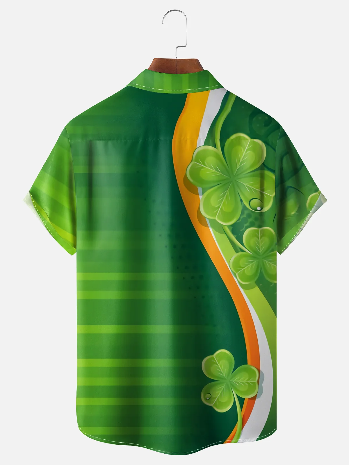 Moisture Wicking St. Patrick's Day Groundhog Day Chest Pocket Casual Shirt