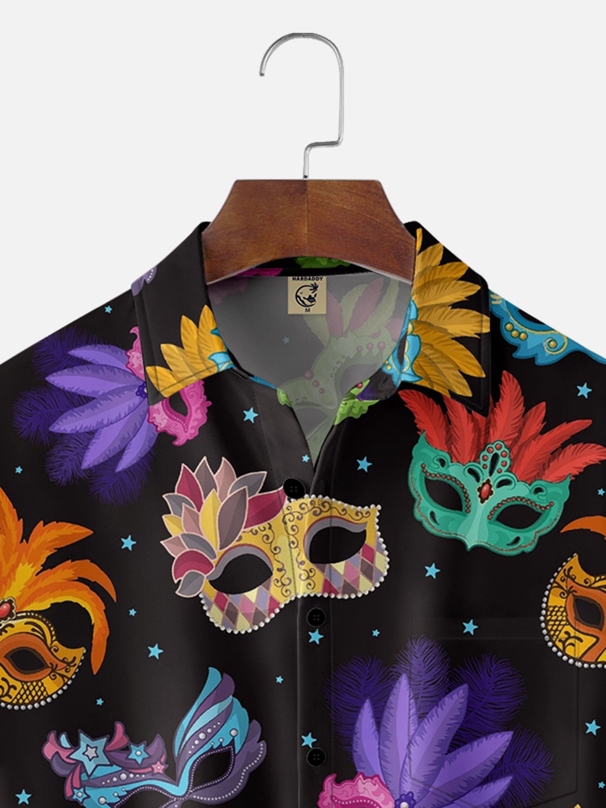 Mardi Gras Graphic Casual Breathable Short Sleeve Hawaiian Shirts