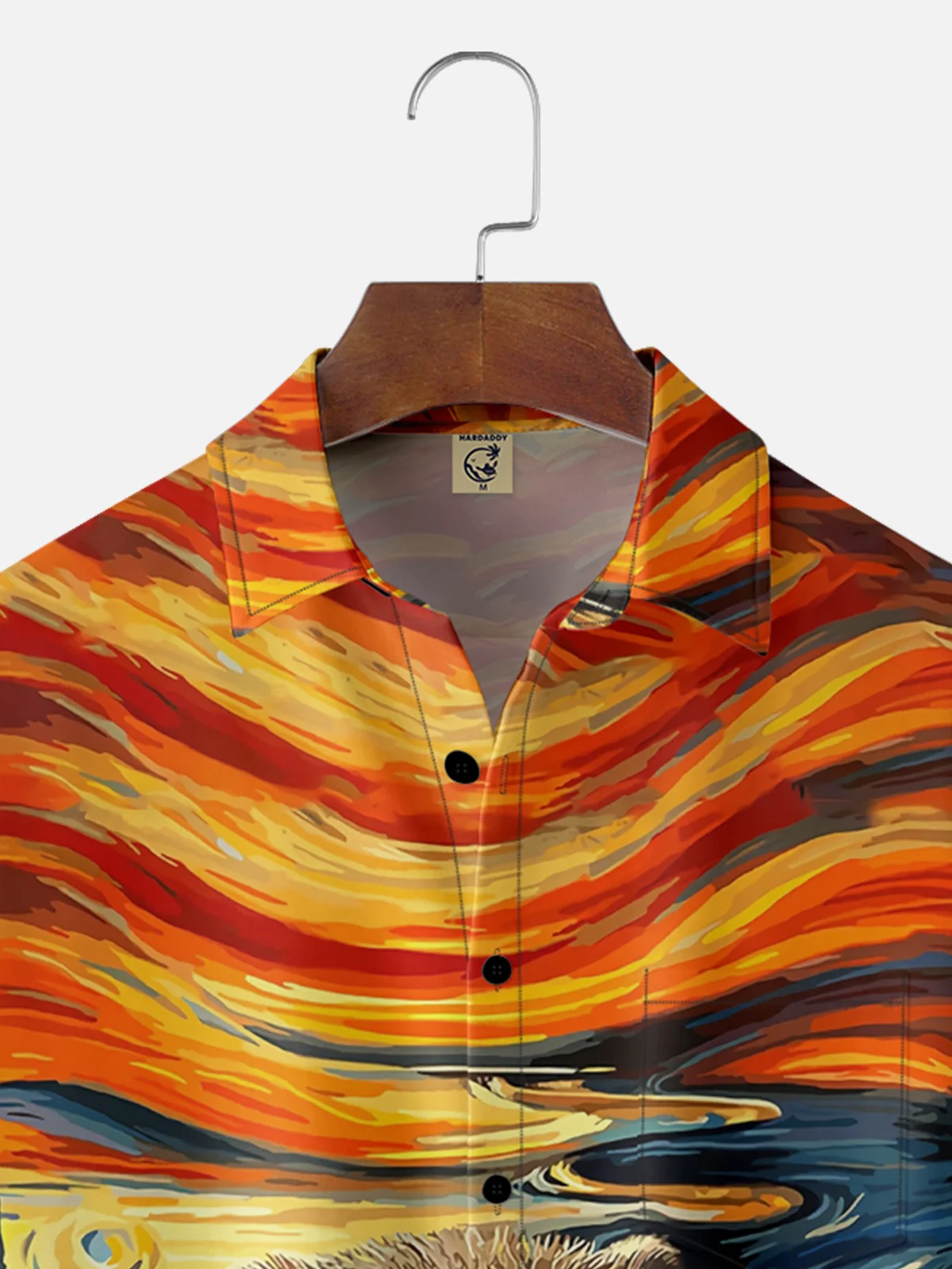 Moisture-wicking Groundhog Day Oil Painting Chest Pocket Casual Shirt