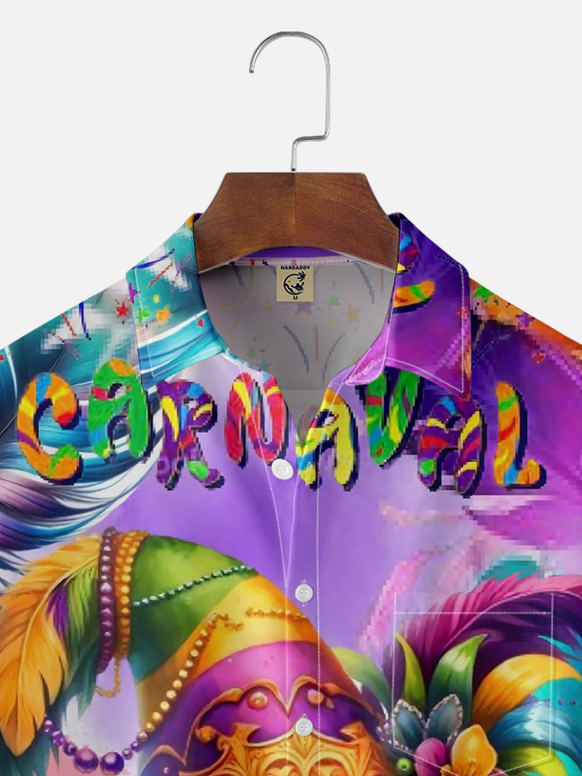 Moisture-wicking Mardi Gras Carnival Gnomes Chest Pocket Casual Shirt