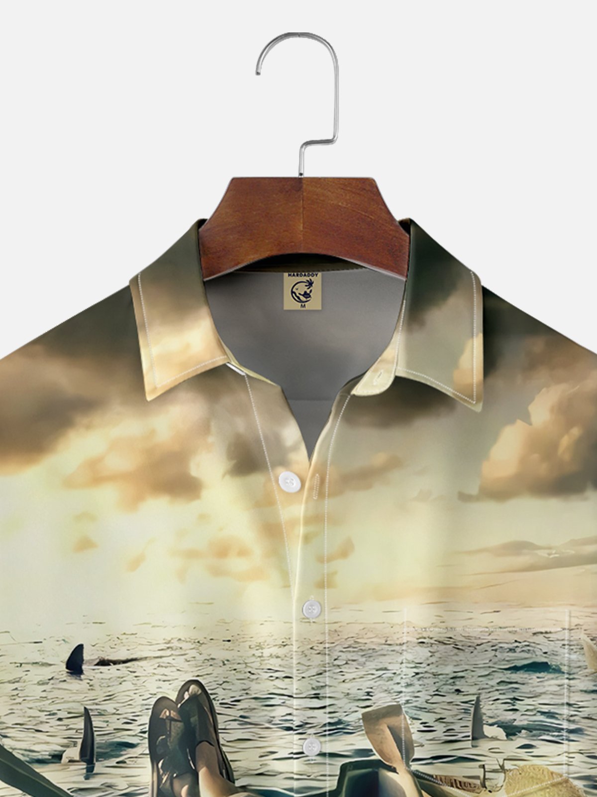 Moisture-wicking Sunset Ocean Drifting Chest Pocket Hawaiian Shirt