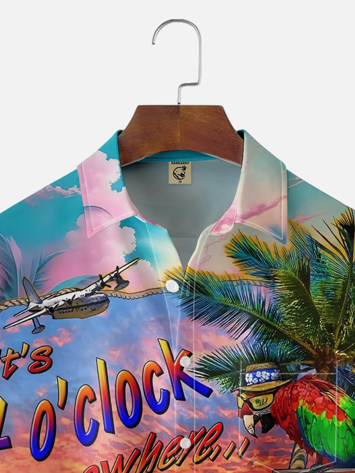 Moisture Wicking Hawaiian 5 O'Clock Chest Pocket Casual Shirt