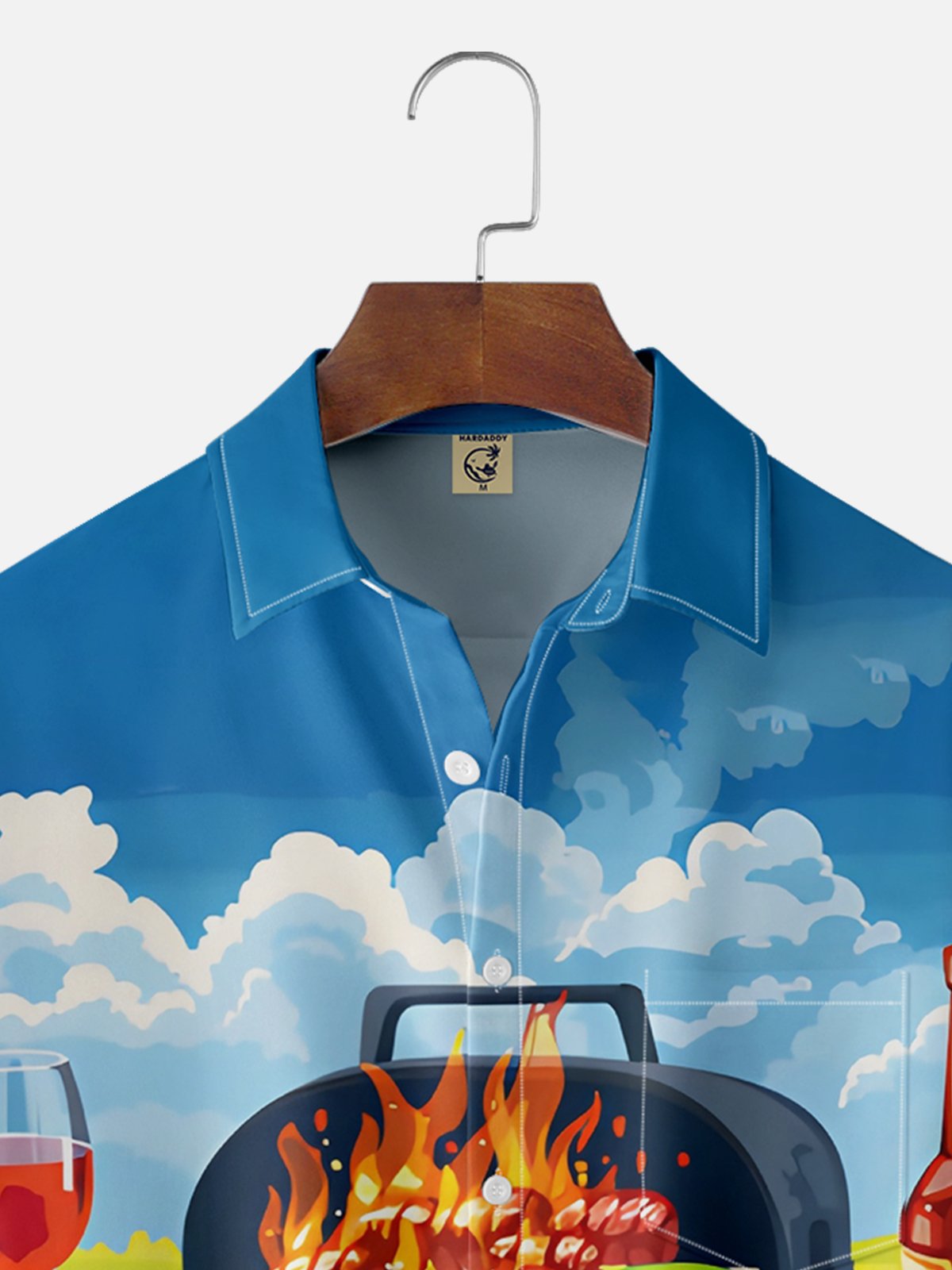 Moisture-wicking Barbecue Chest Pocket Casual Shirt