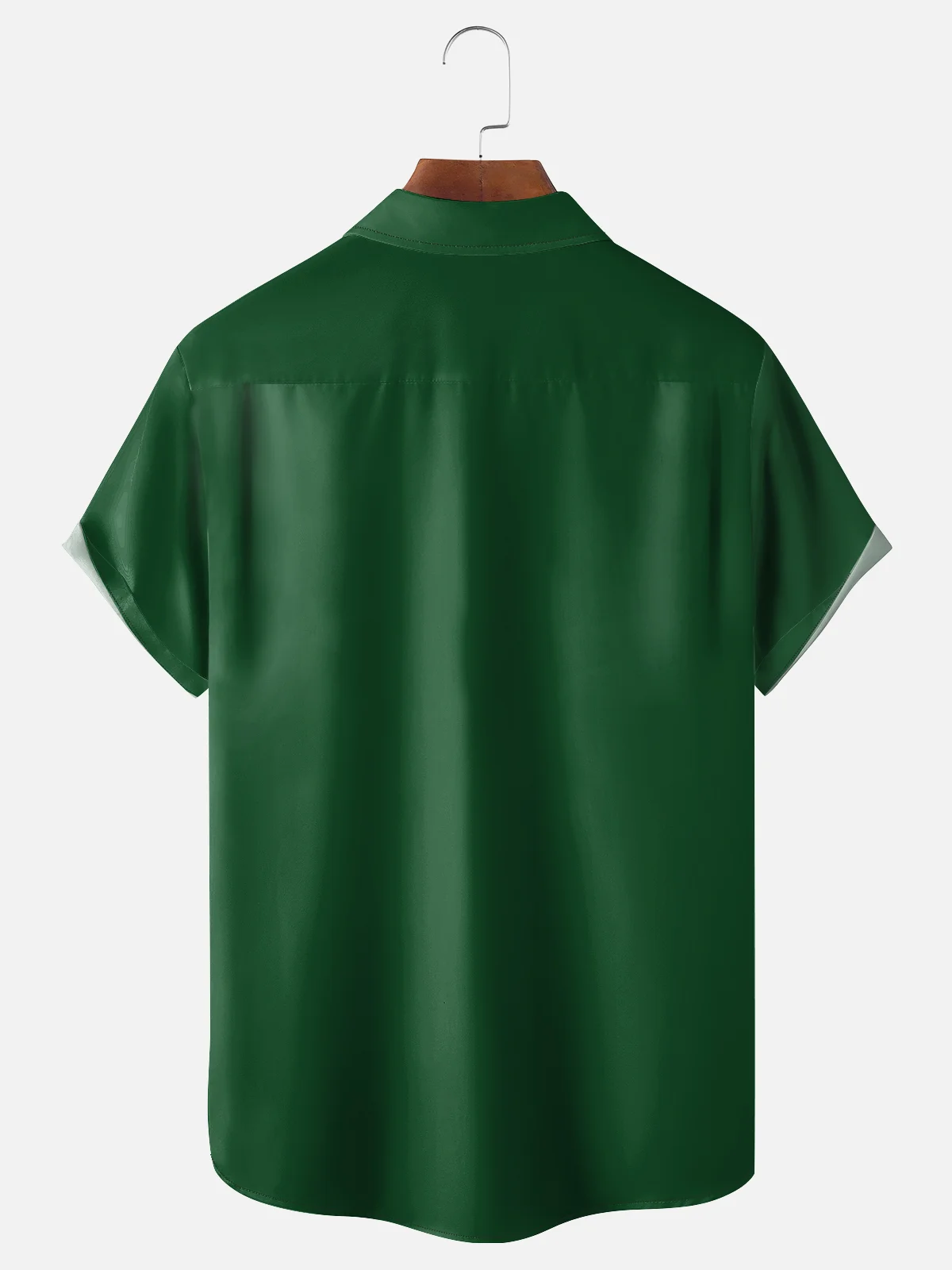 Moisture-wicking St. Patrick's Day Sloth Shamrock Chest Pocket Bowling Shirt