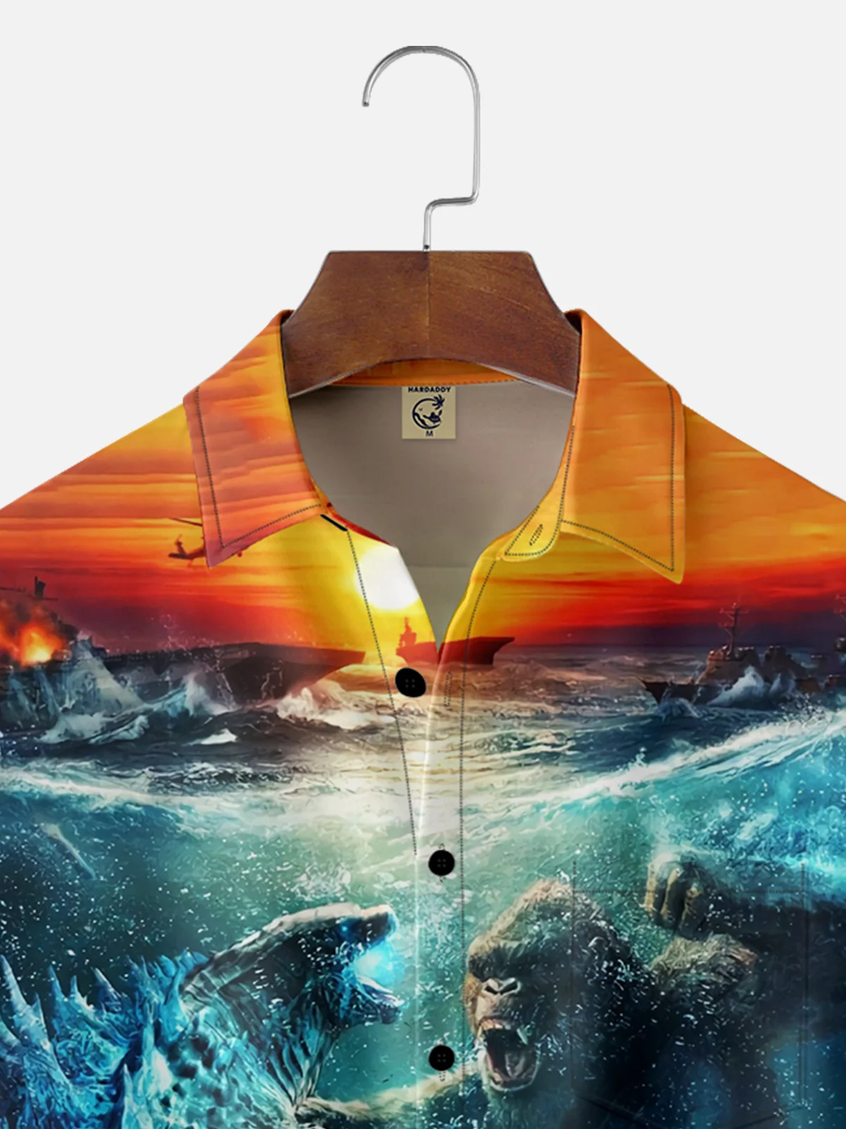 Moisture-wicking Marine Monster Chest Pocket Hawaiian shirt