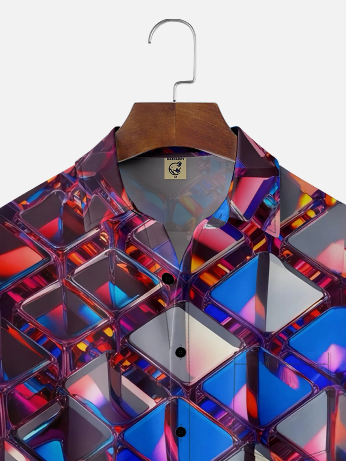 Moisture-wicking Geomatric Chest Pocket Casual Shirt