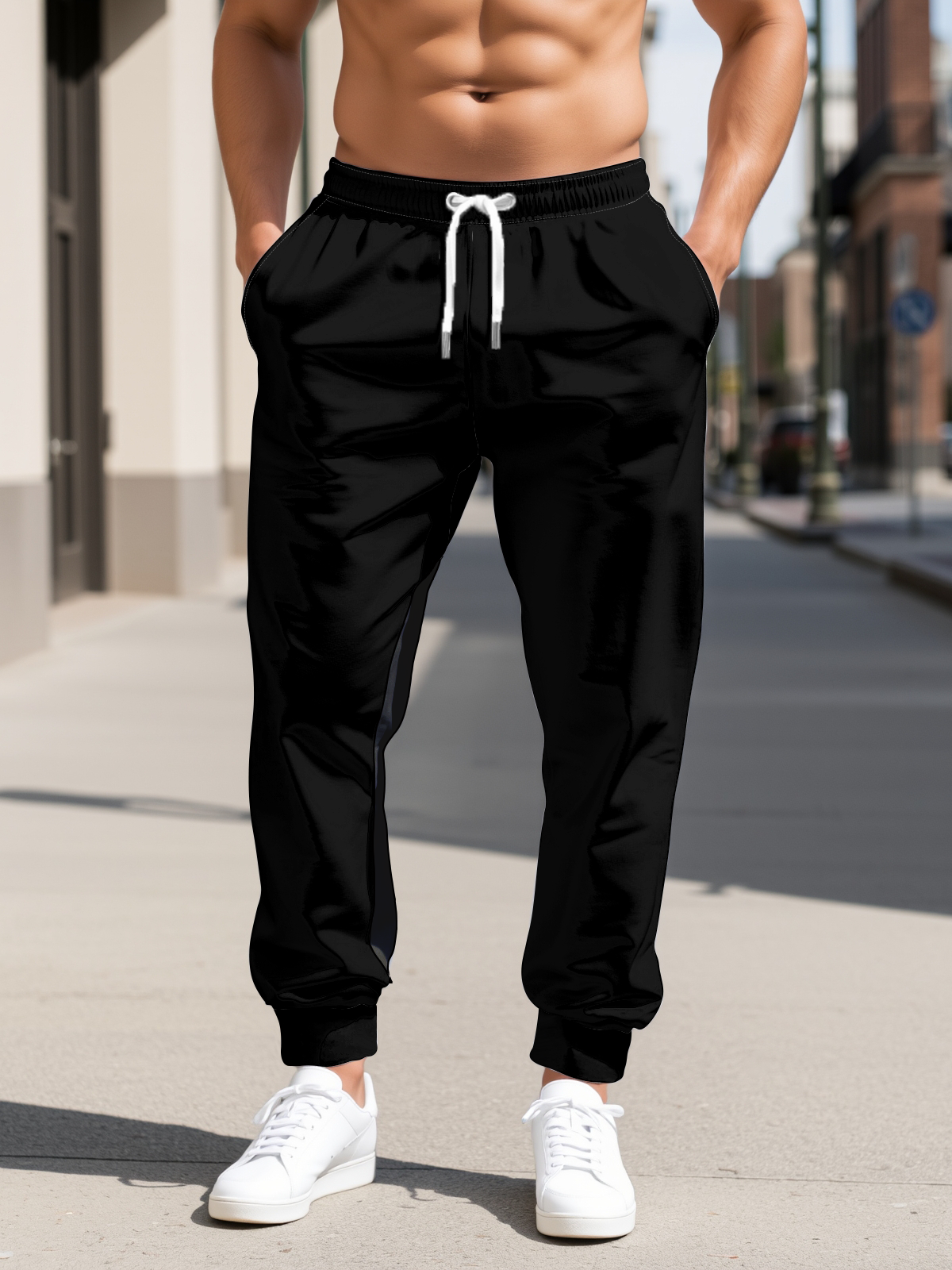 Moisture Wicking Solid Color Casual Pants