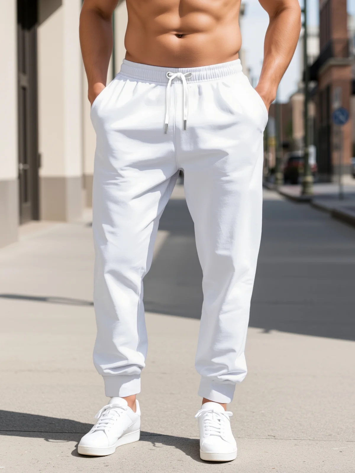 Moisture Wicking Solid Color Casual Pants