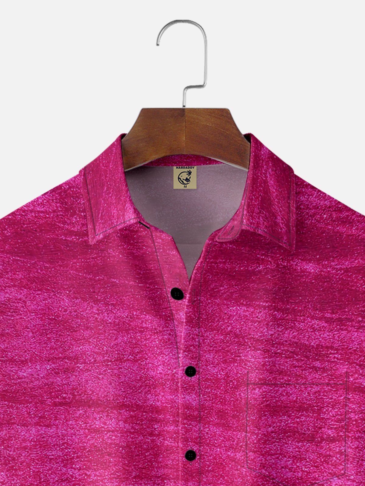 Moisture-wicking Gradient Color Chest Pocket Casual Shirt