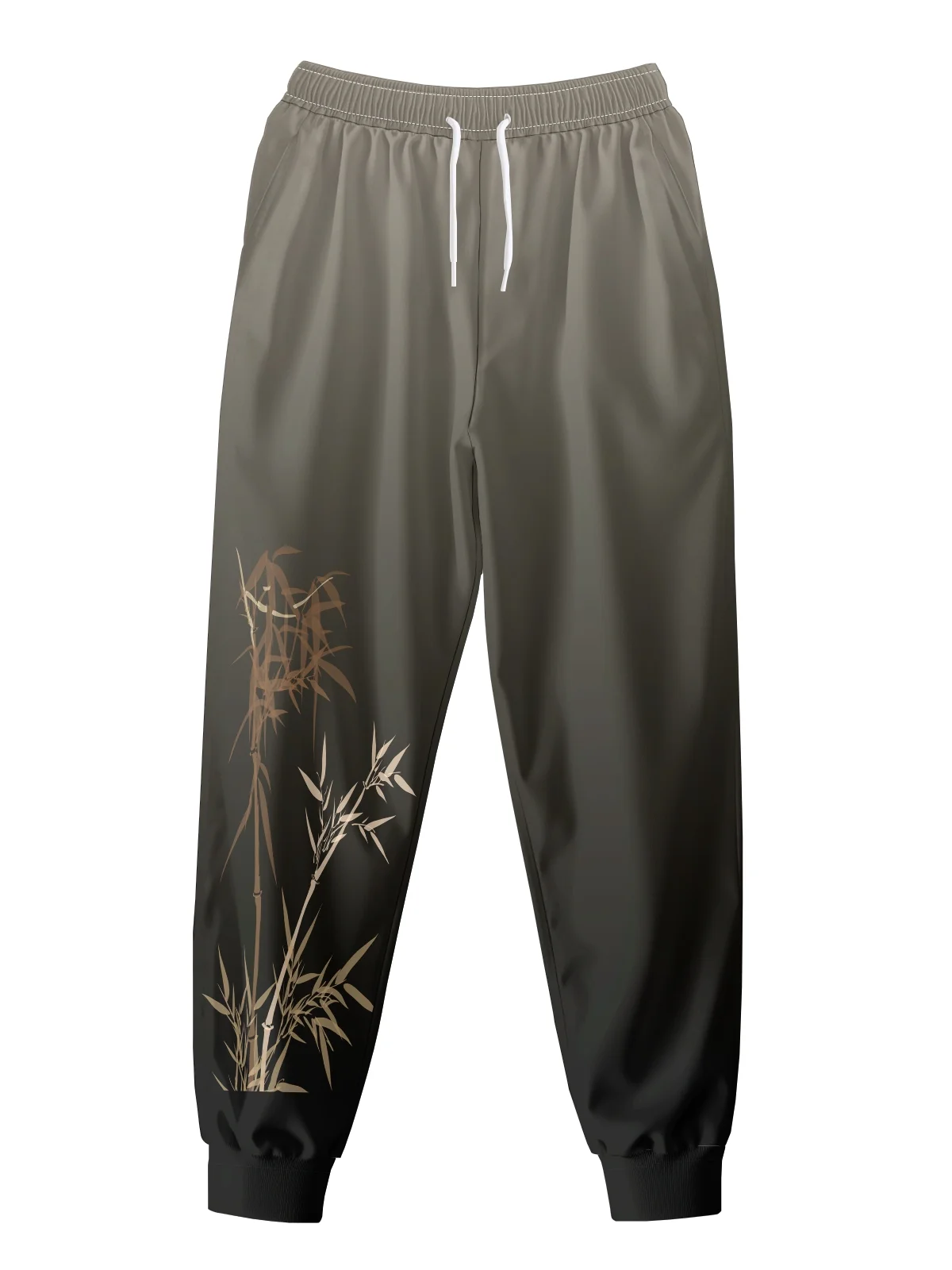 Moisture Wicking Gradient Floral Casual Pants