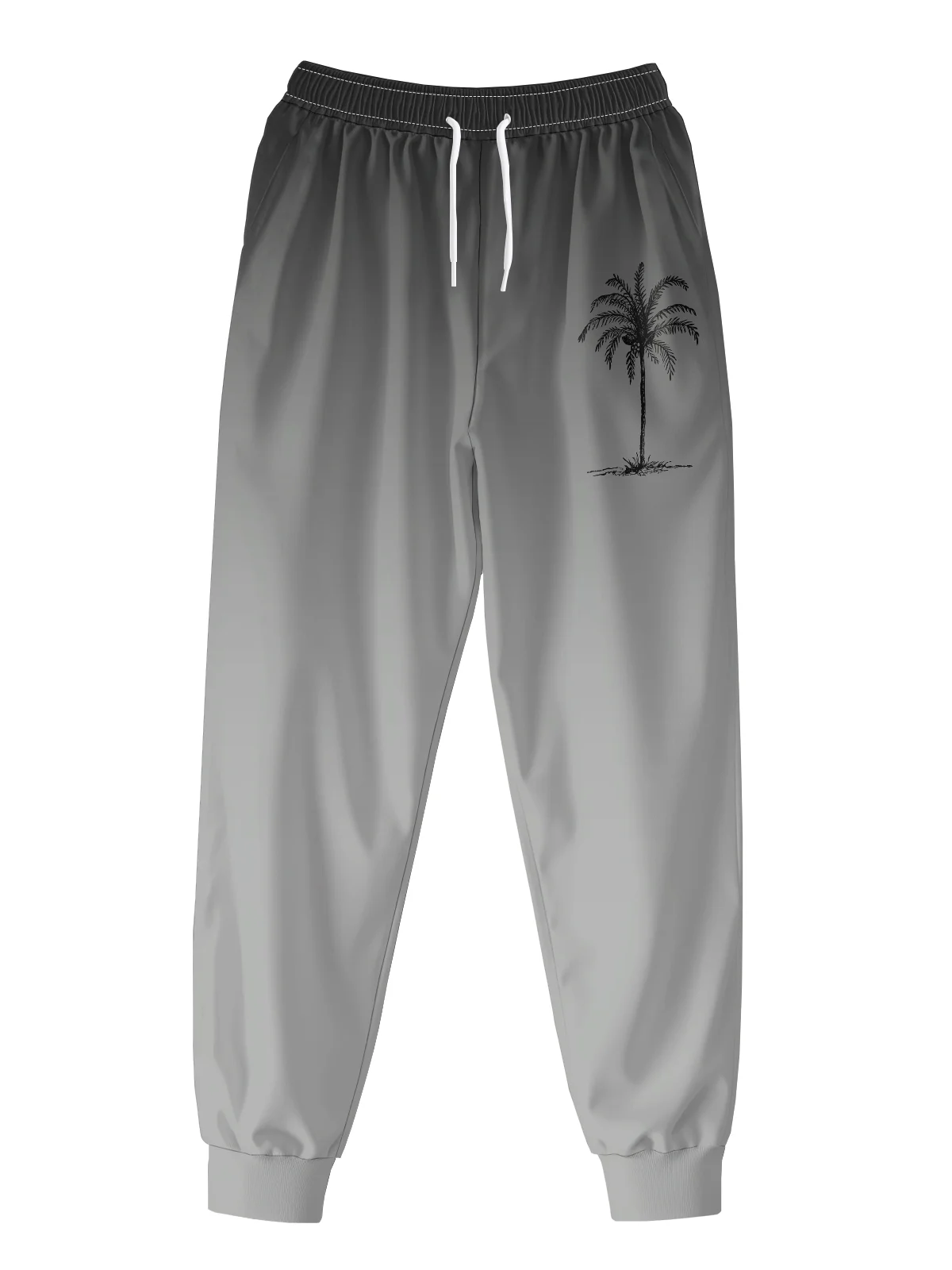 Moisture Wicking Gradient Coconut Tree Casual Pants