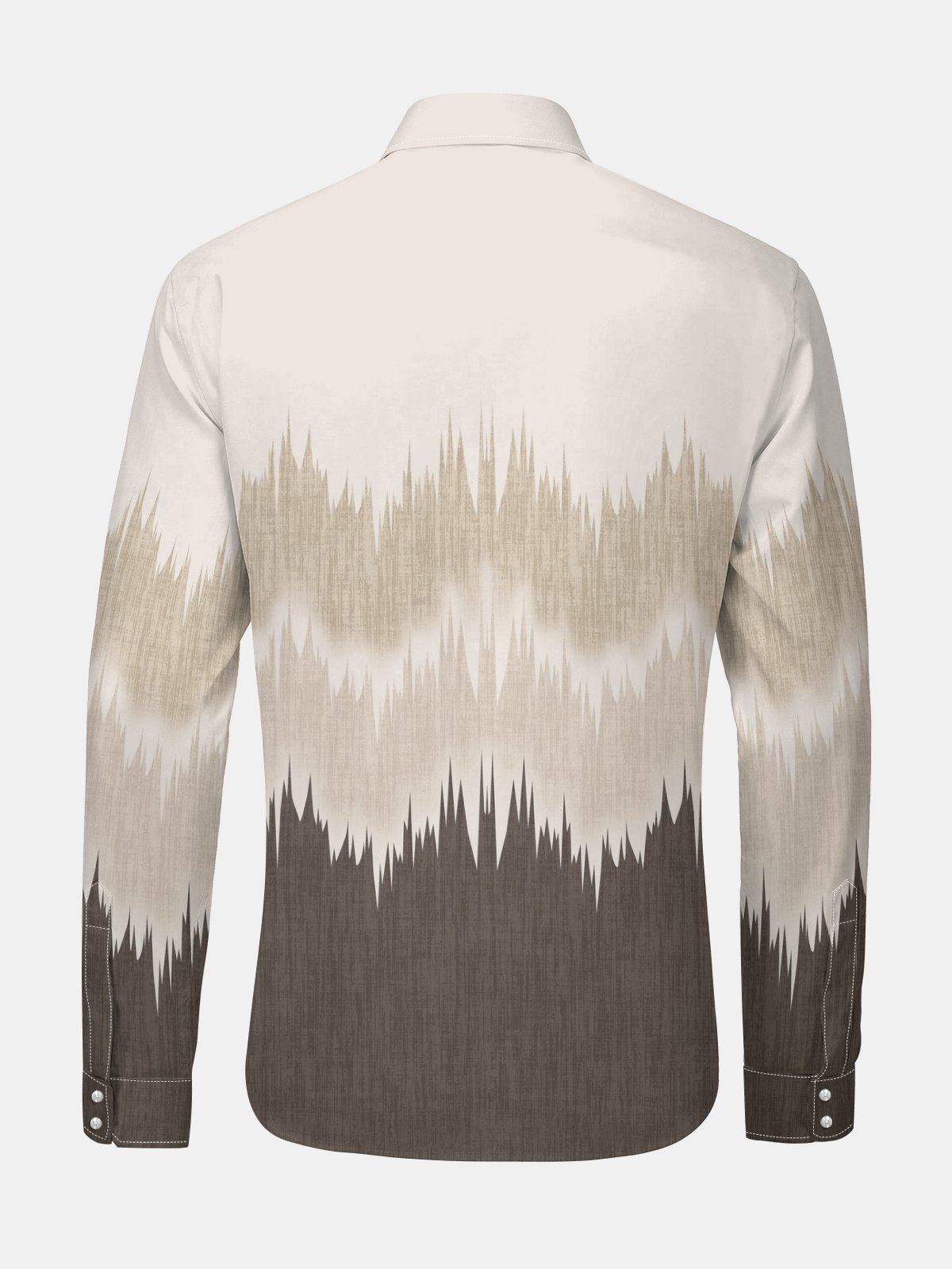 Forest Abstract Art Texture Long Sleeve Casual Dress Shirt