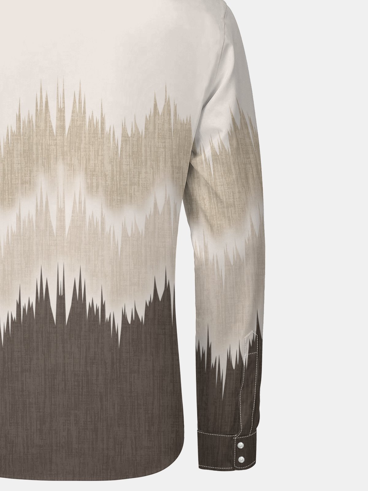 Forest Abstract Art Texture Long Sleeve Casual Dress Shirt