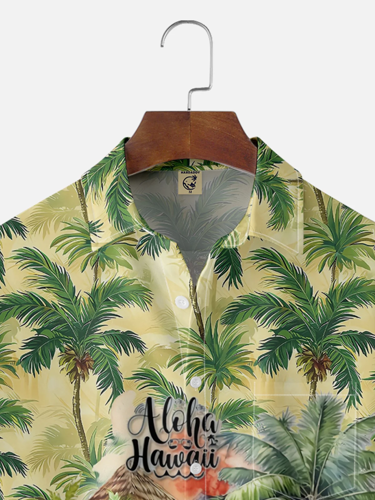 Moisture Wicking Hawaiian Floral TIKI Music Party Chest Pocket Casual Shirt