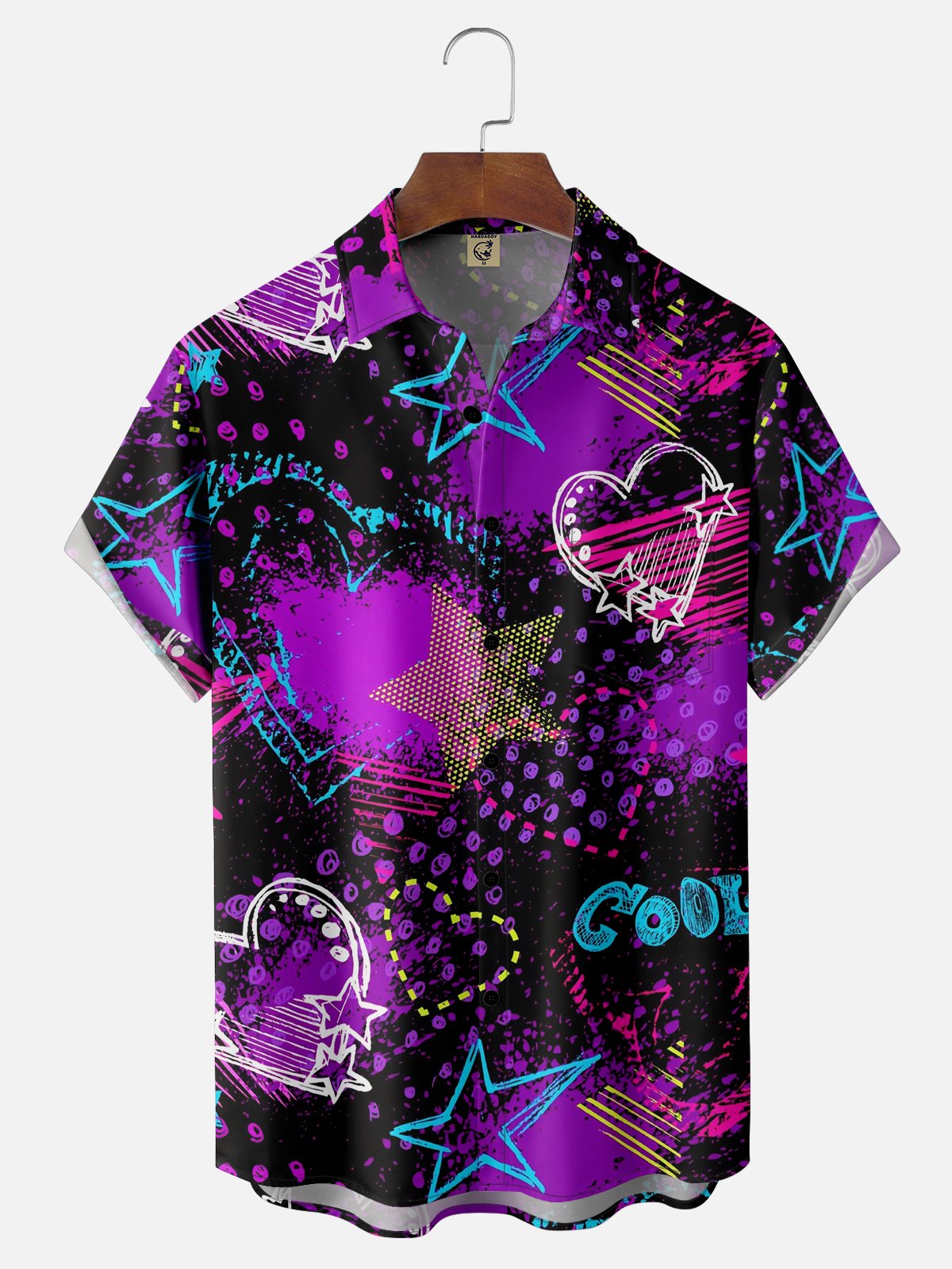 Moisture-wicking Valentine's Day Heart Chest Pocket Casual Shirt