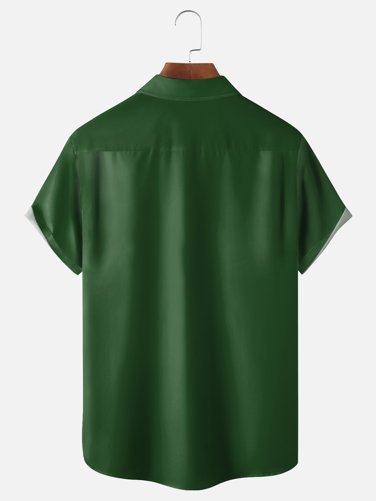 Moisture-wicking St. Patrick's Day Lucky Shamrock Irish Chest Pocket Bowling Shirt