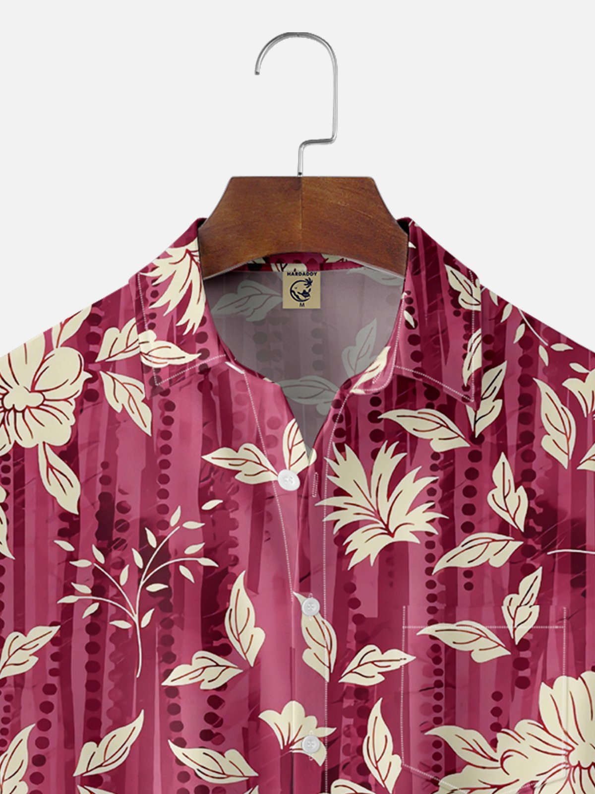 Moisture-wicking Palm Tree Chest Pocket Hawaiian Shirt