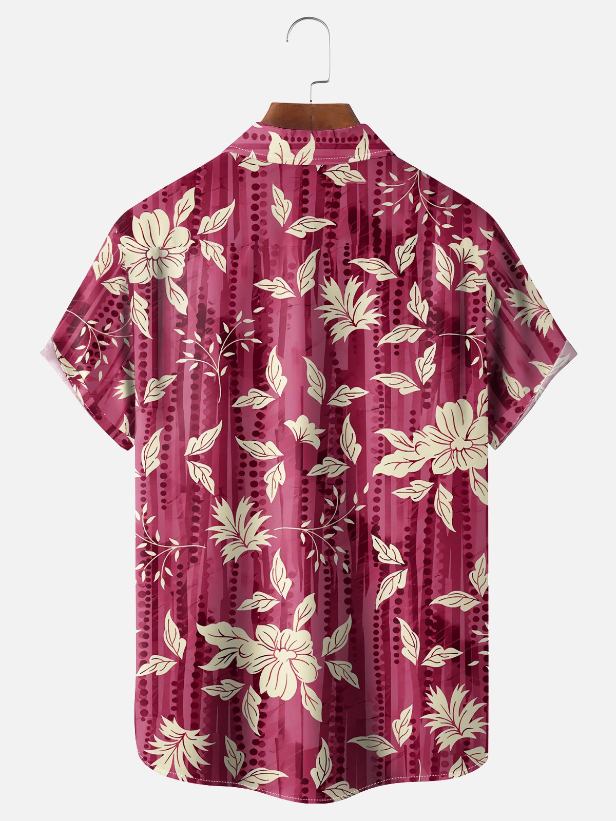 Moisture-wicking Palm Tree Chest Pocket Hawaiian Shirt