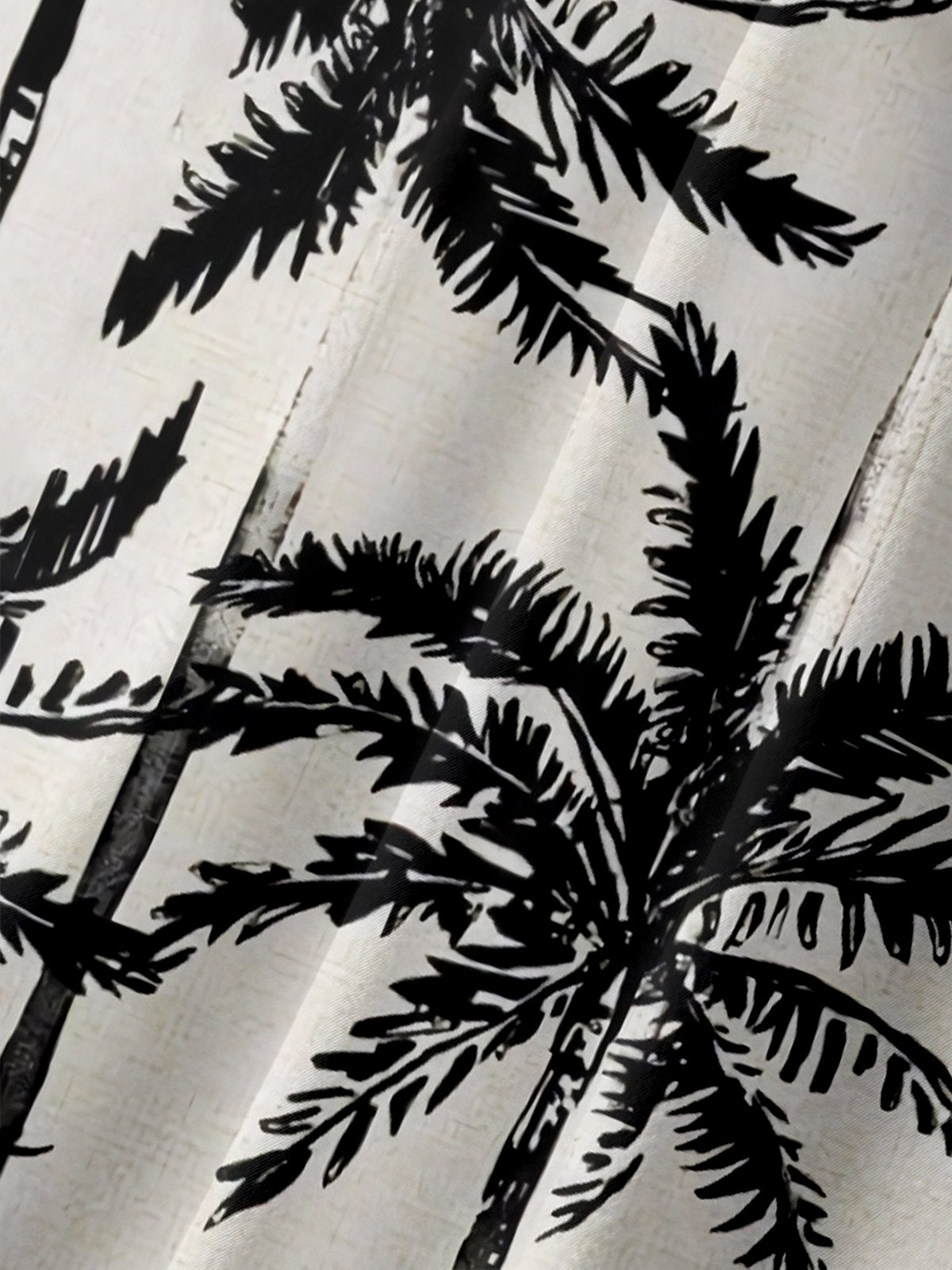 Moisture-wicking Palm Tree Chest Pocket Hawaiian Shirt