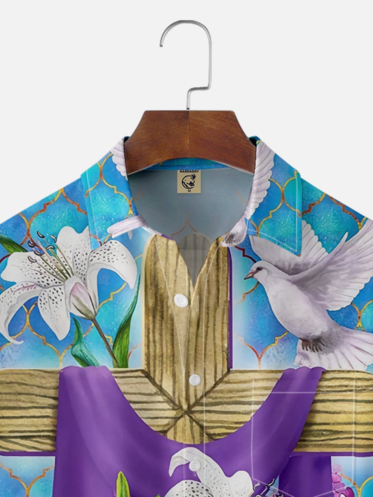 Moisture-wicking Easter Good Friday Jesus Cross Lily Casual Shirt